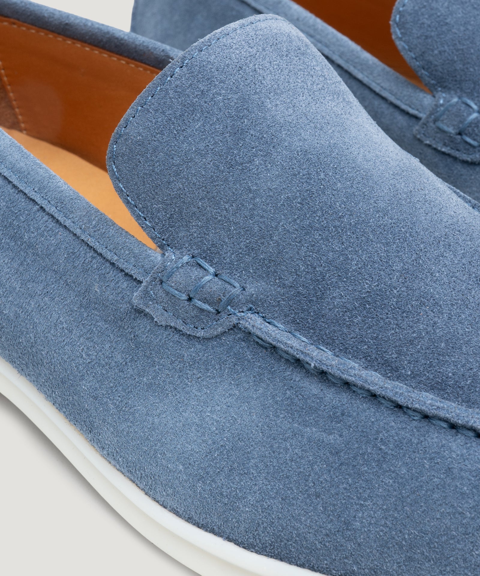 SOCI3TY Limited Fashion Summer Loafer suède denimblauw - THE SOCIETY SHOP