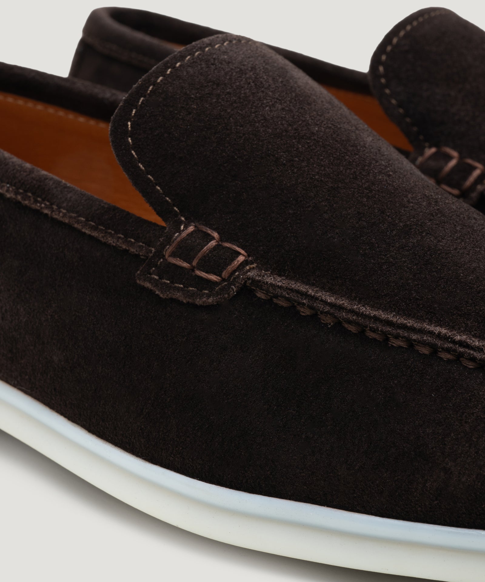 SOCI3TY Limited Fashion Summer Loafer suède donkerbruin - THE SOCIETY SHOP