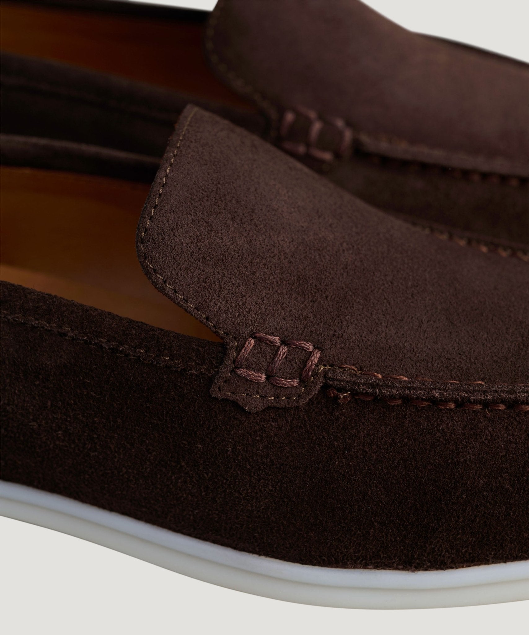 SOCI3TY Summer Loafer suède donkerbruin - The Society Shop