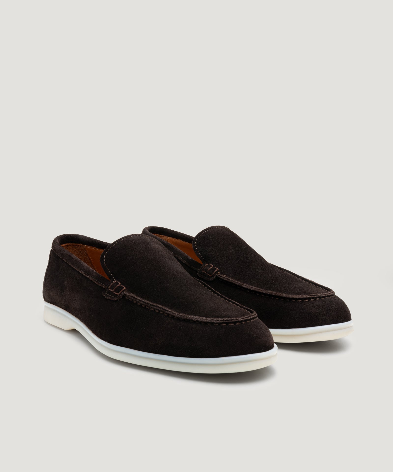 SOCI3TY Limited Fashion Summer Loafer suède donkerbruin - THE SOCIETY SHOP