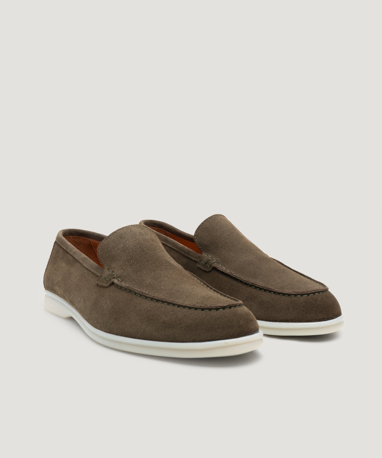 SOCI3TY Limited Fashion Summer Loafer suède olijfgroen - THE SOCIETY SHOP