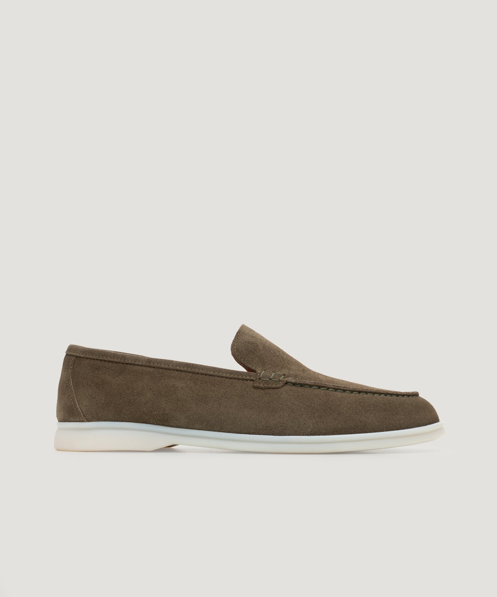 SOCI3TY Limited Fashion Summer Loafer suède olijfgroen - THE SOCIETY SHOP