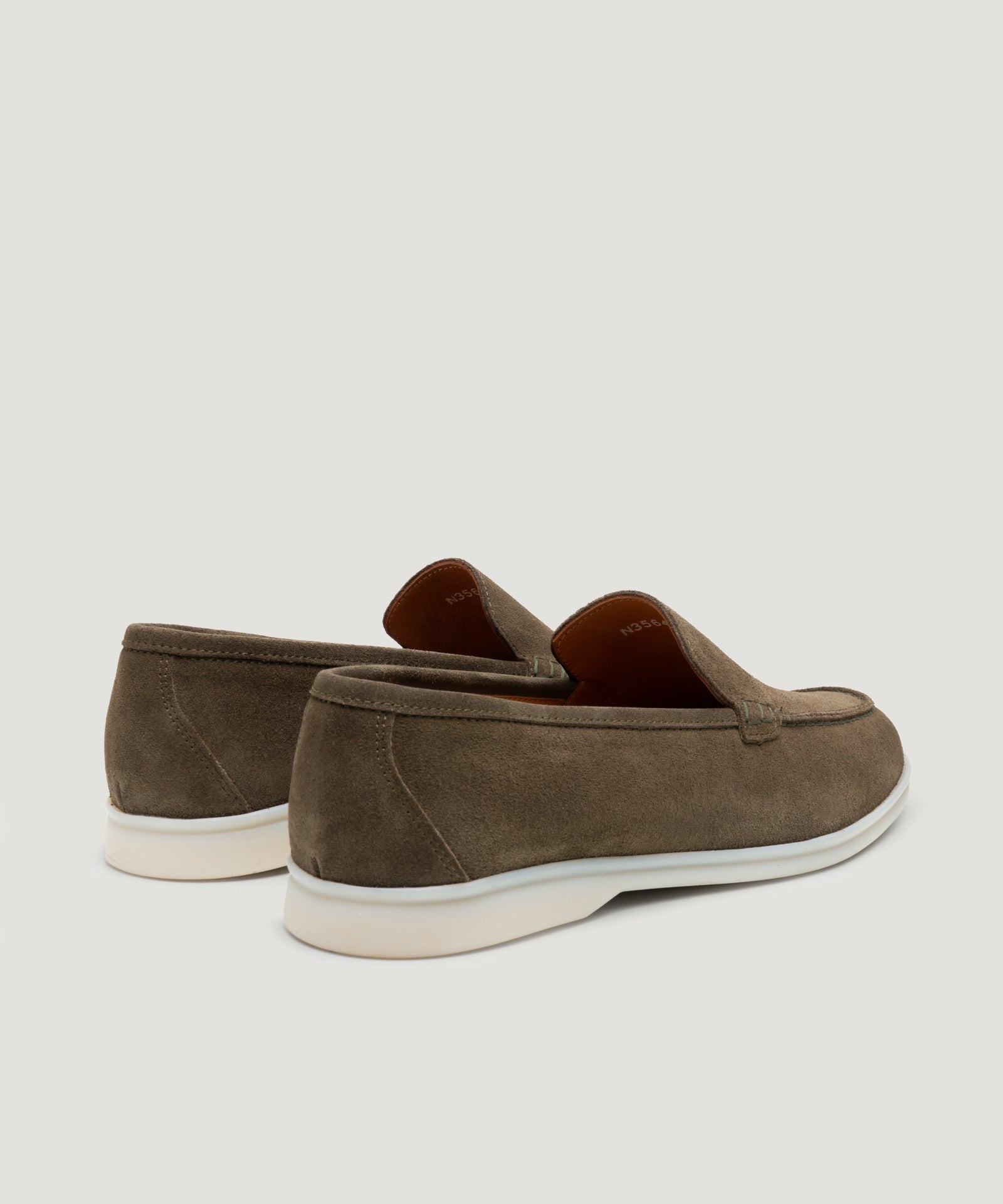 SOCI3TY Limited Fashion Summer Loafer suède olijfgroen - THE SOCIETY SHOP
