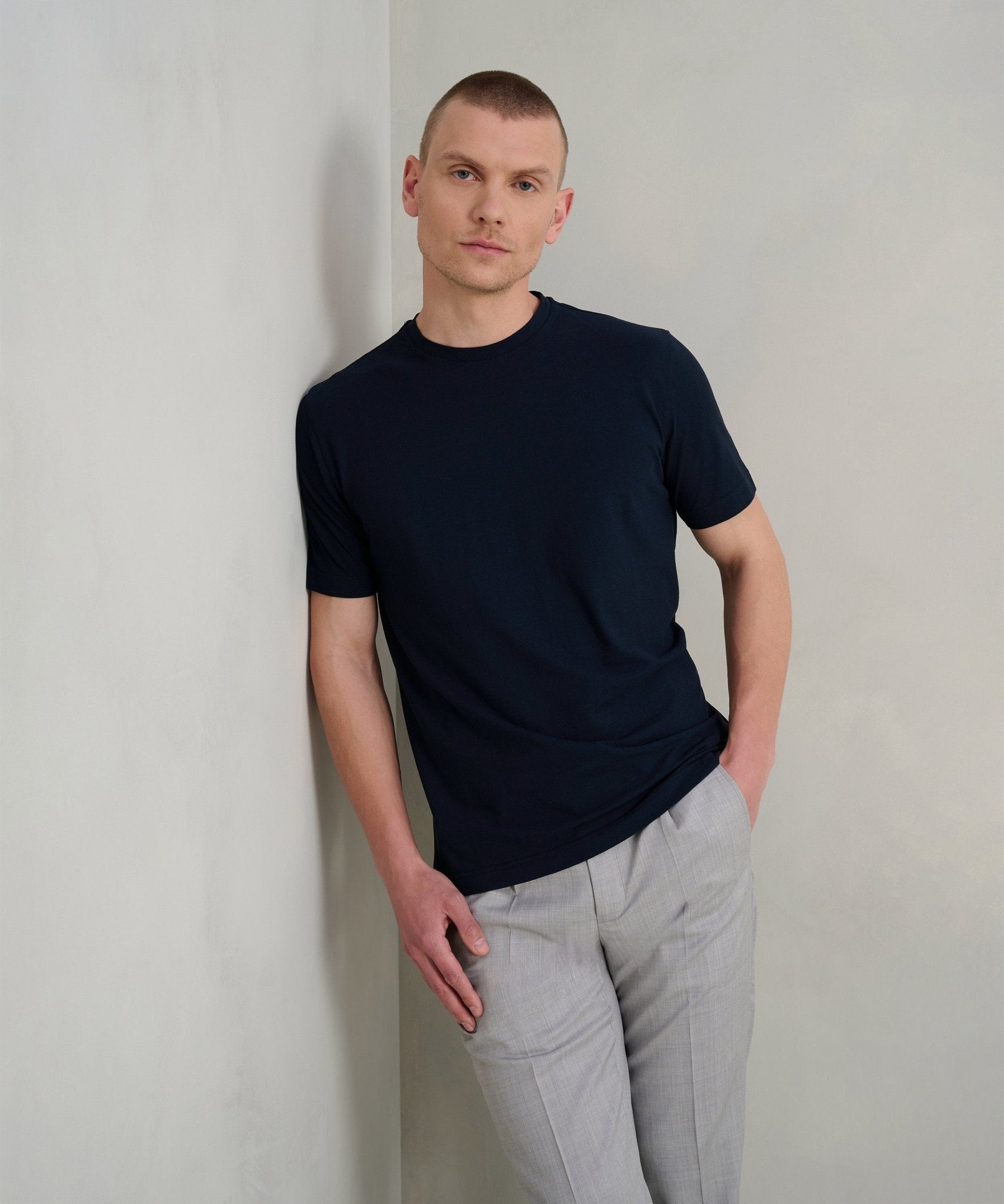 SOCI3TY T-shirt Cool Cotton donkerblauw - THE SOCIETY SHOP