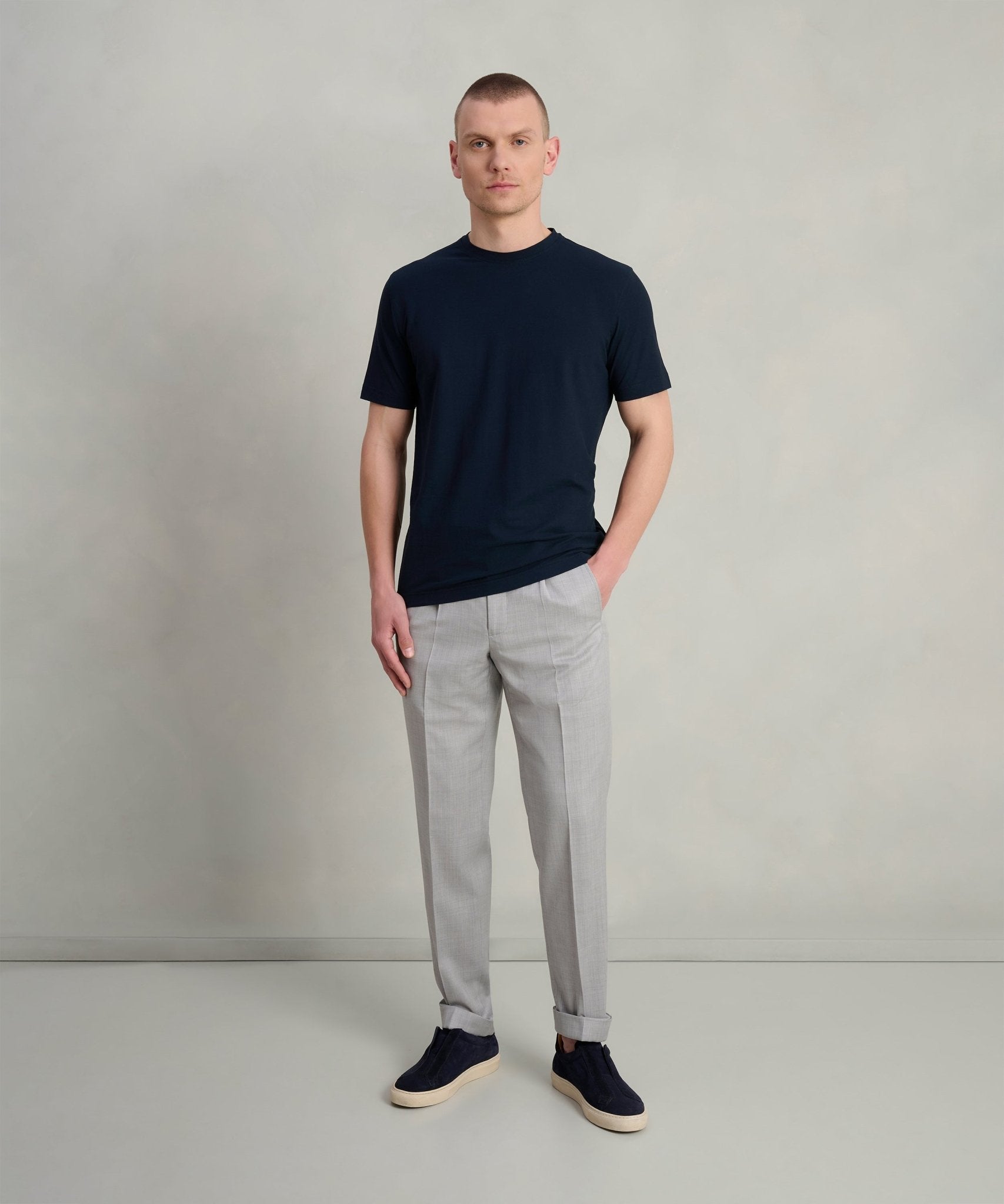 SOCI3TY T-shirt Cool Cotton donkerblauw - THE SOCIETY SHOP