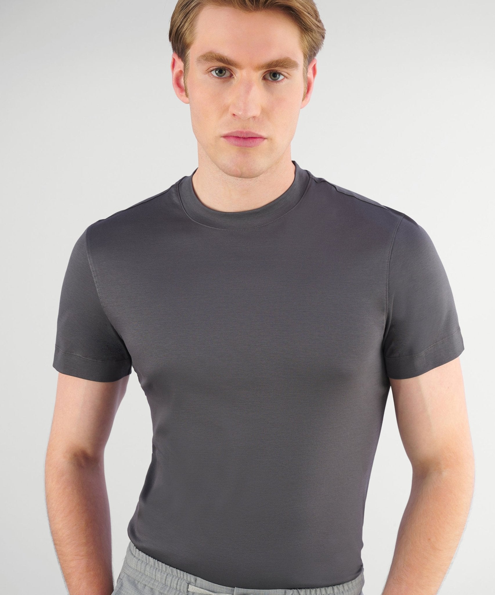 SOCI3TY T-shirt cool cotton donkergrijs - The Society Shop