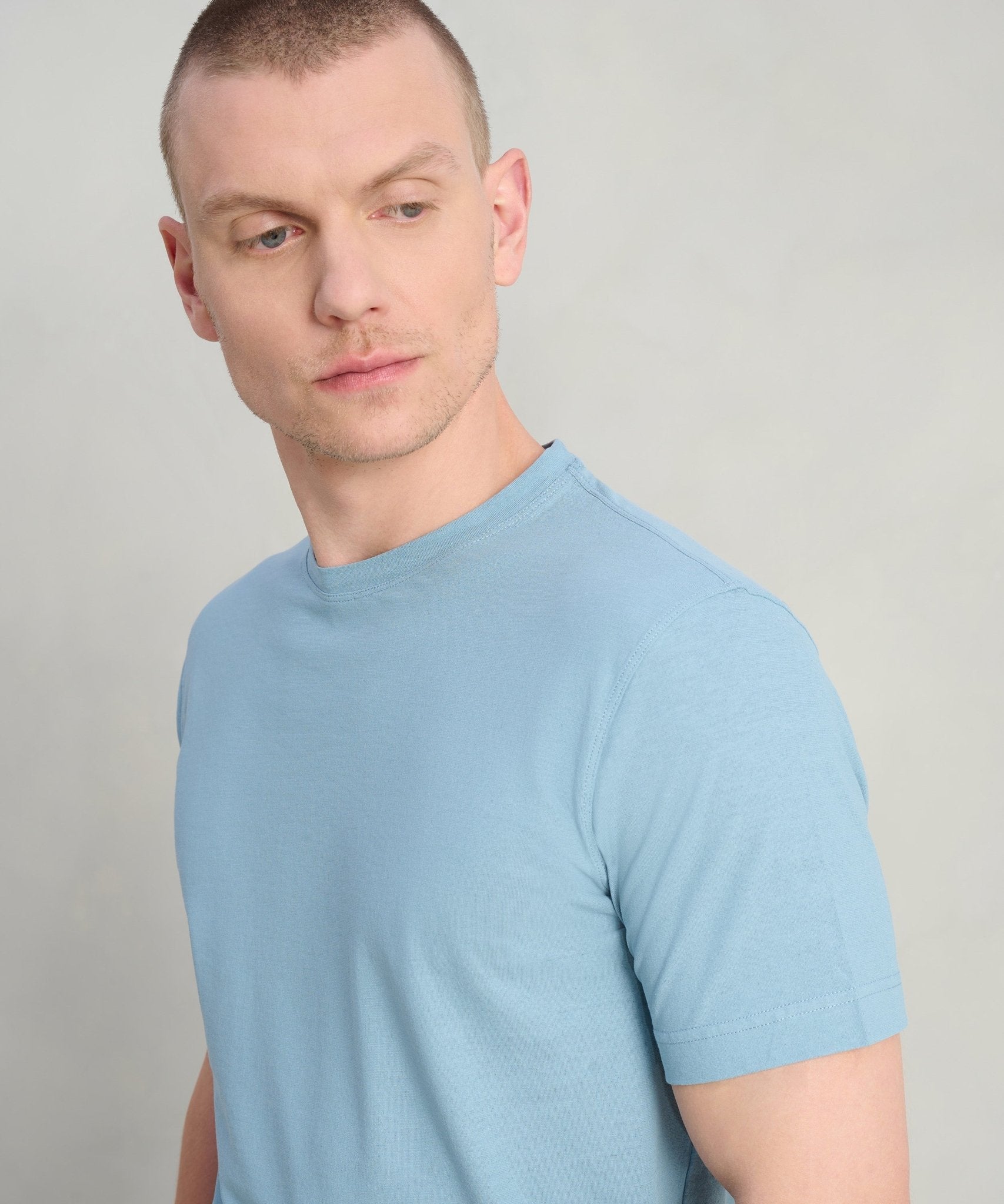 SOCI3TY T-shirt Cool Cotton lichtblauw - THE SOCIETY SHOP