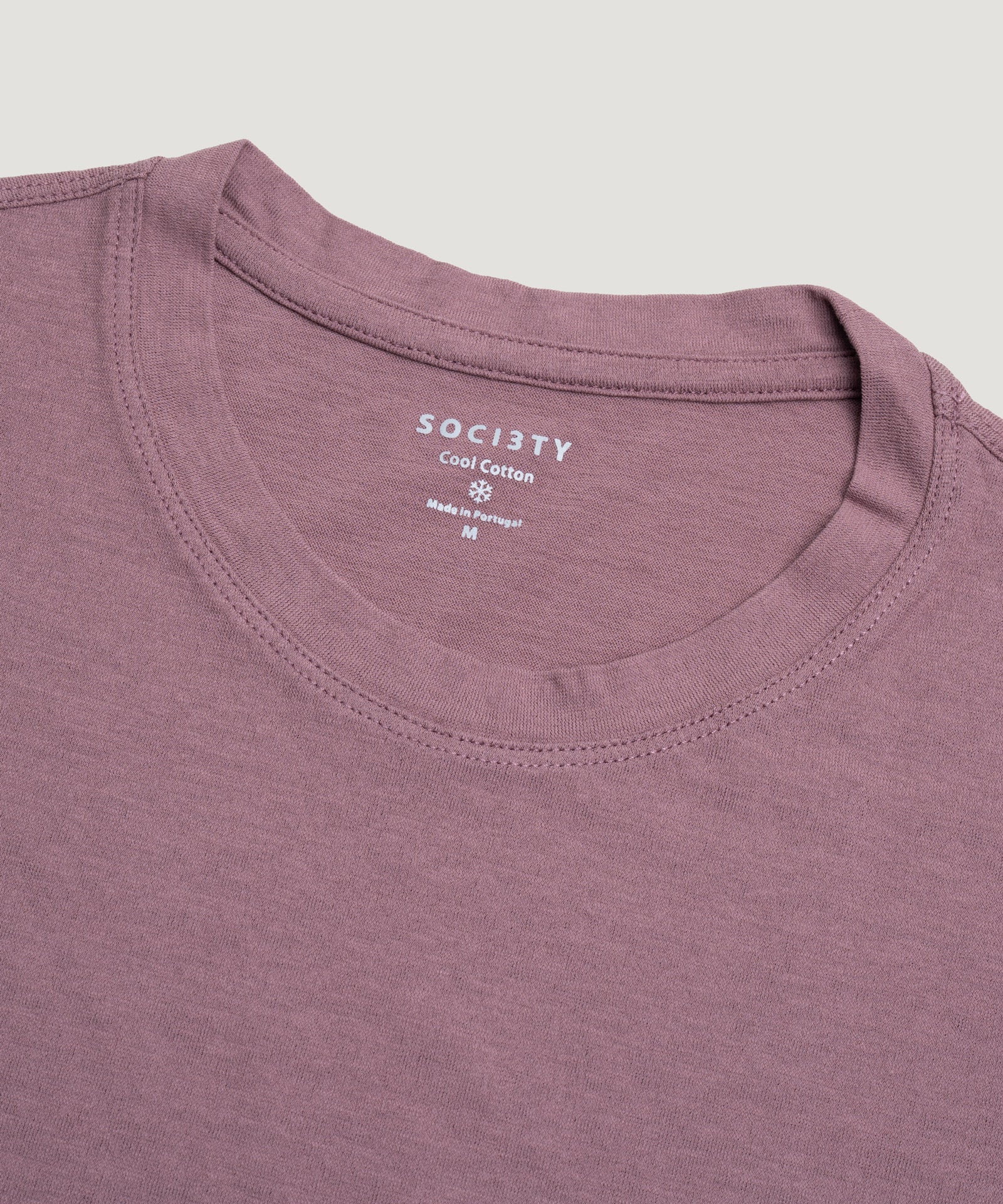 SOCI3TY Limited Fashion T-shirt Cool Cotton mauve - THE SOCIETY SHOP