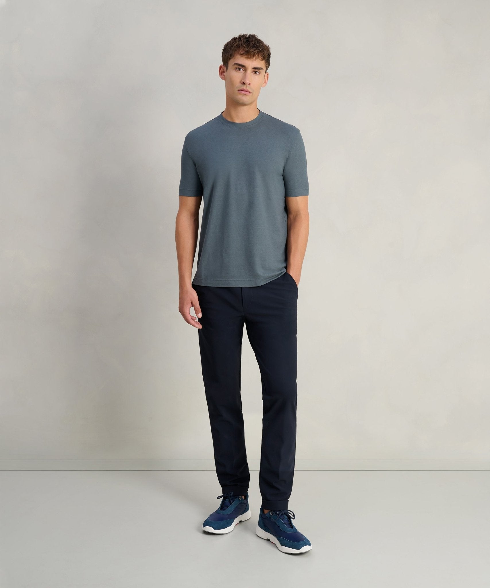 SOCI3TY Limited T-shirt Cool Cotton staalblauw - THE SOCIETY SHOP