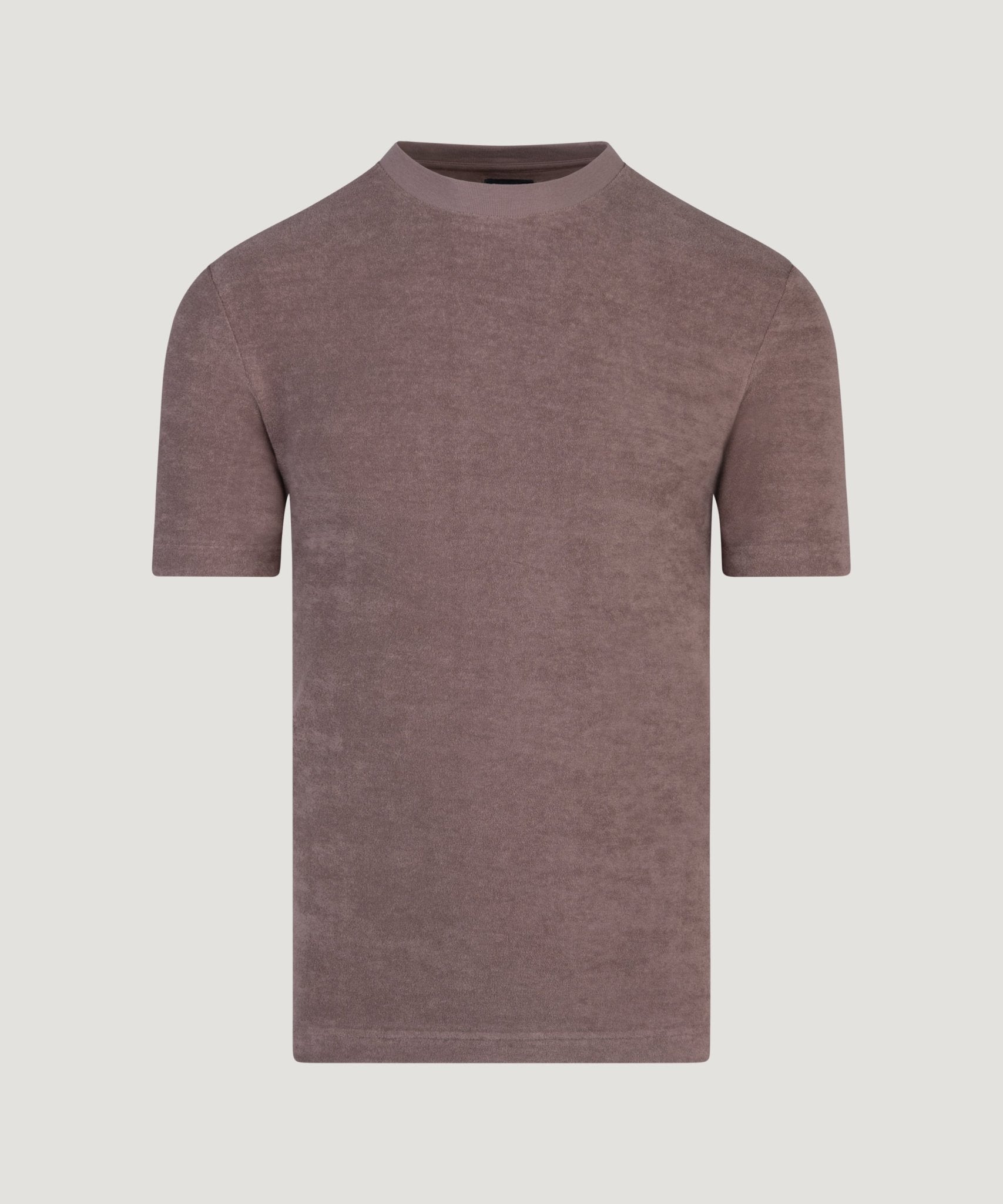 SOCI3TY Limited Fashion T-shirt katoen French terry bruin - THE SOCIETY SHOP