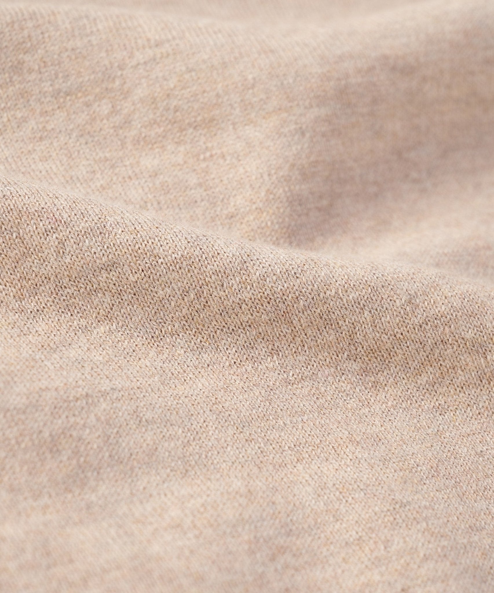 SOCI3TY T-shirt katoen/zijde lichtbruin - The Society Shop