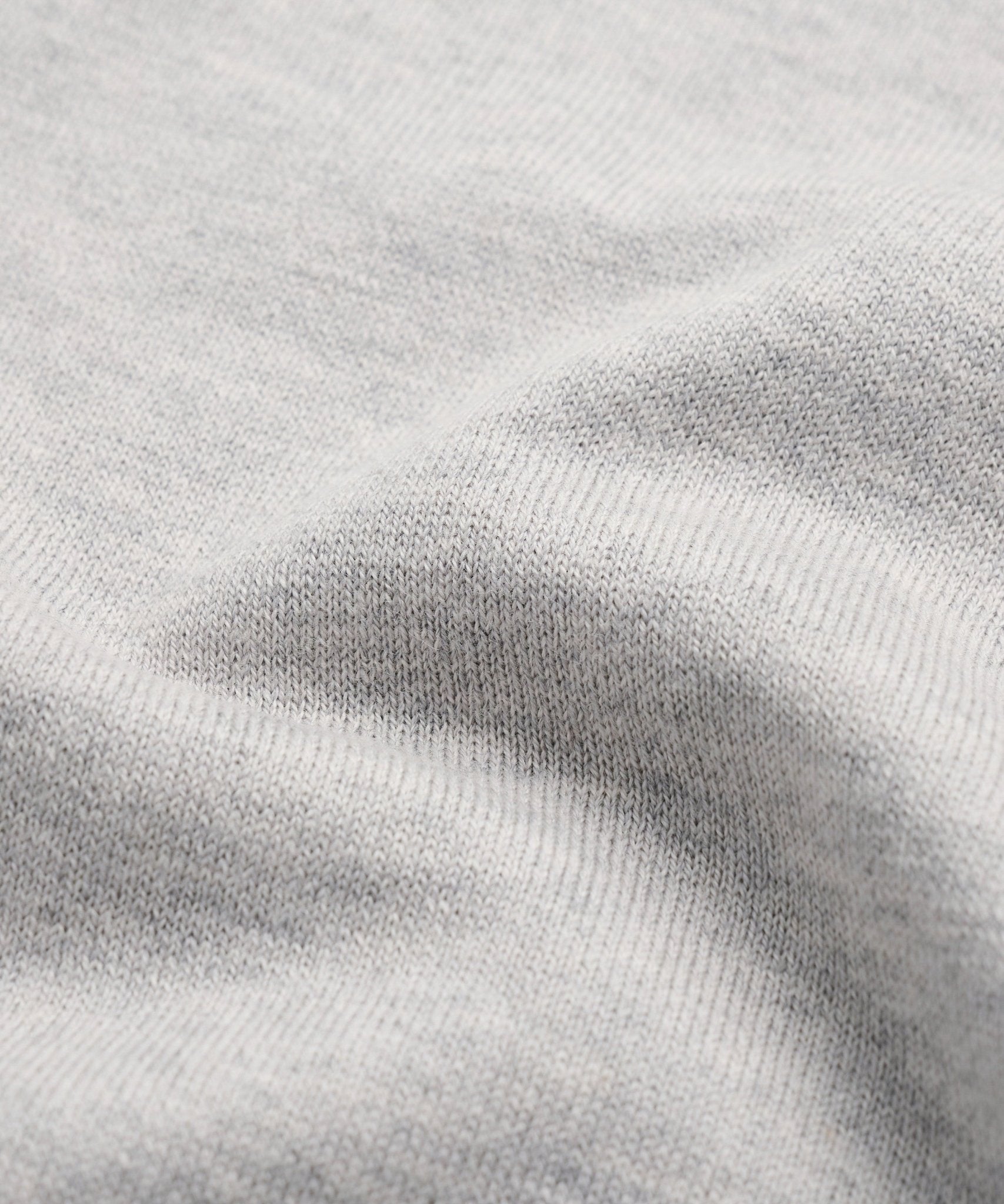 SOCI3TY T-shirt katoen/zijde/kasjmier lichtgrijs - The Society Shop