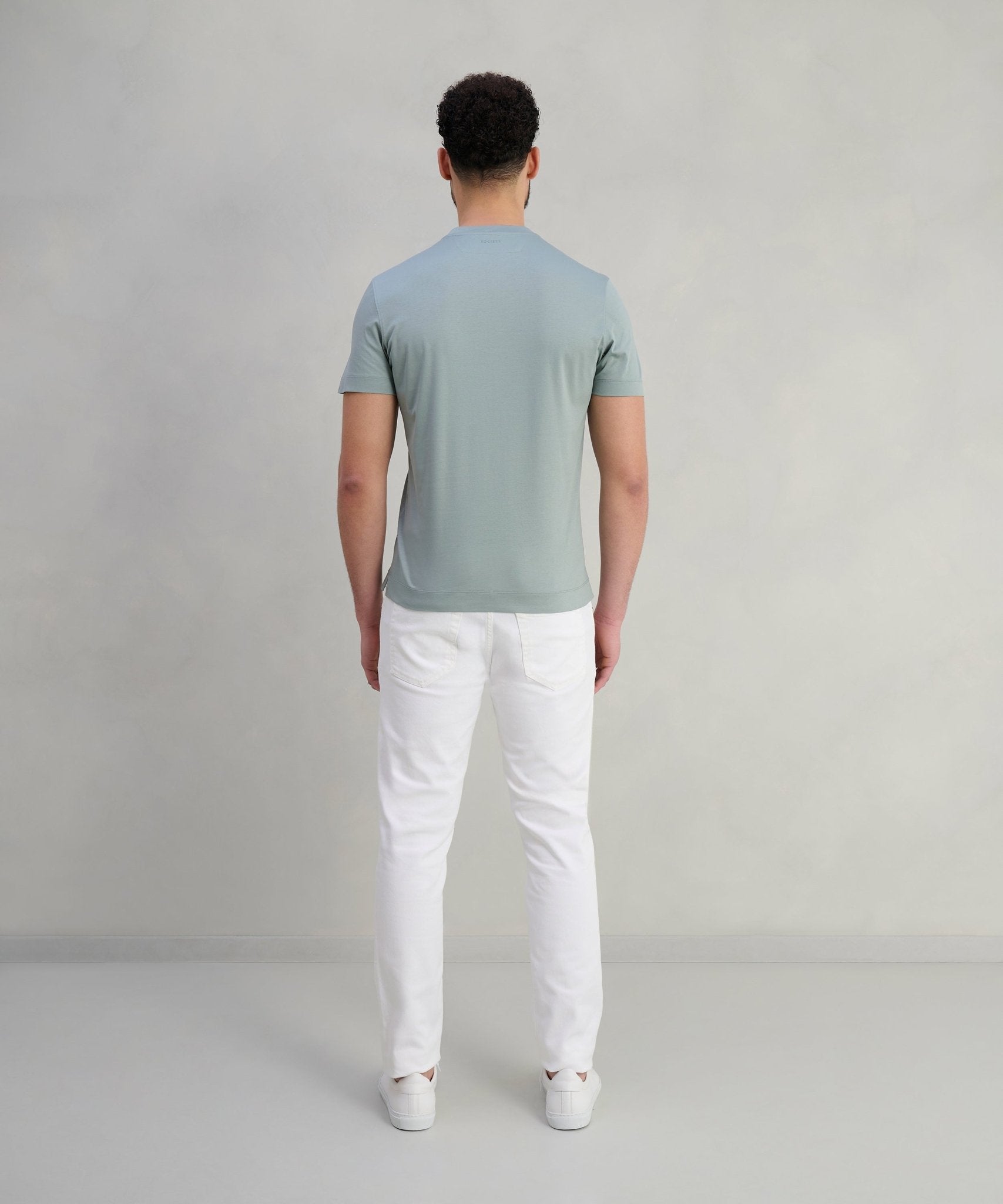 SOCI3TY T-shirt mercerized katoen mintgroen - The Society Shop