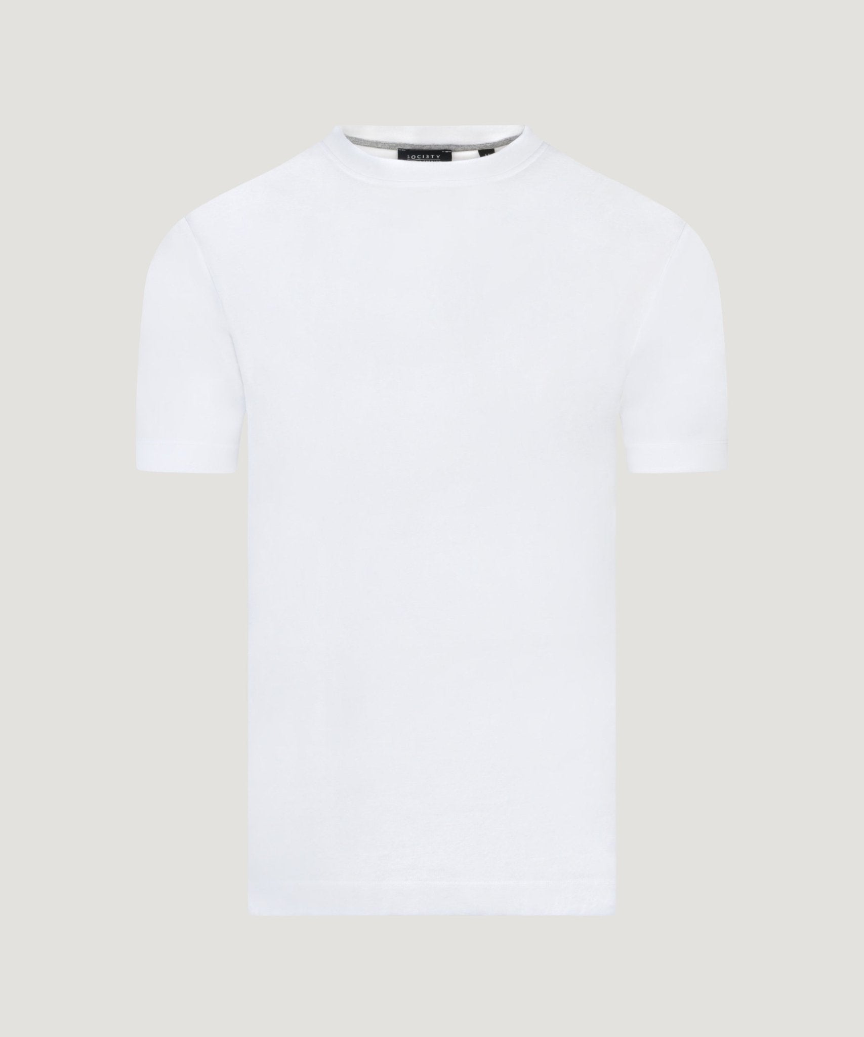 SOCI3TY Limited Fashion T-shirt mercerized katoen wit - THE SOCIETY SHOP