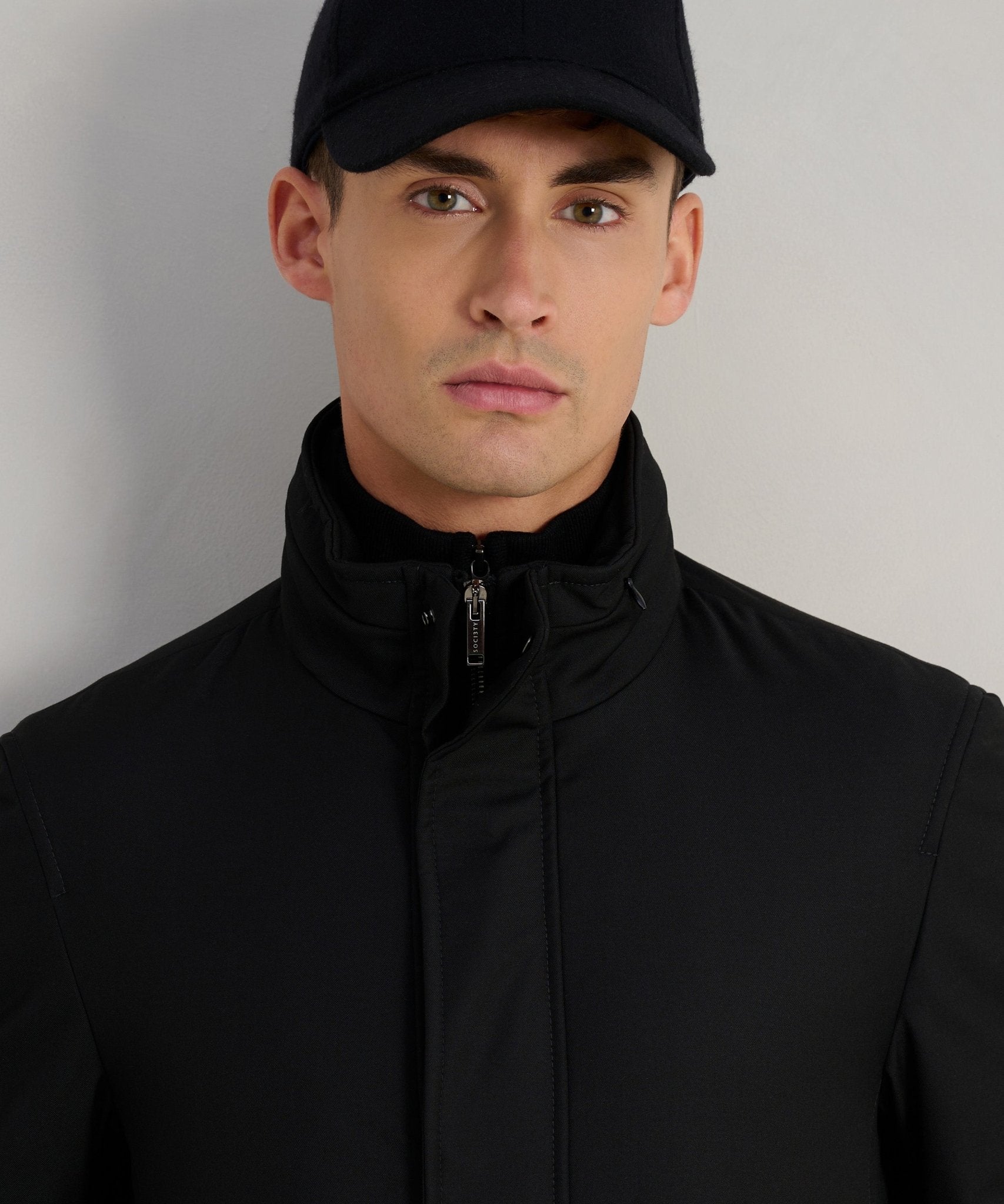 SOCI3TY Limited Technical Wool Parka zwart - THE SOCIETY SHOP