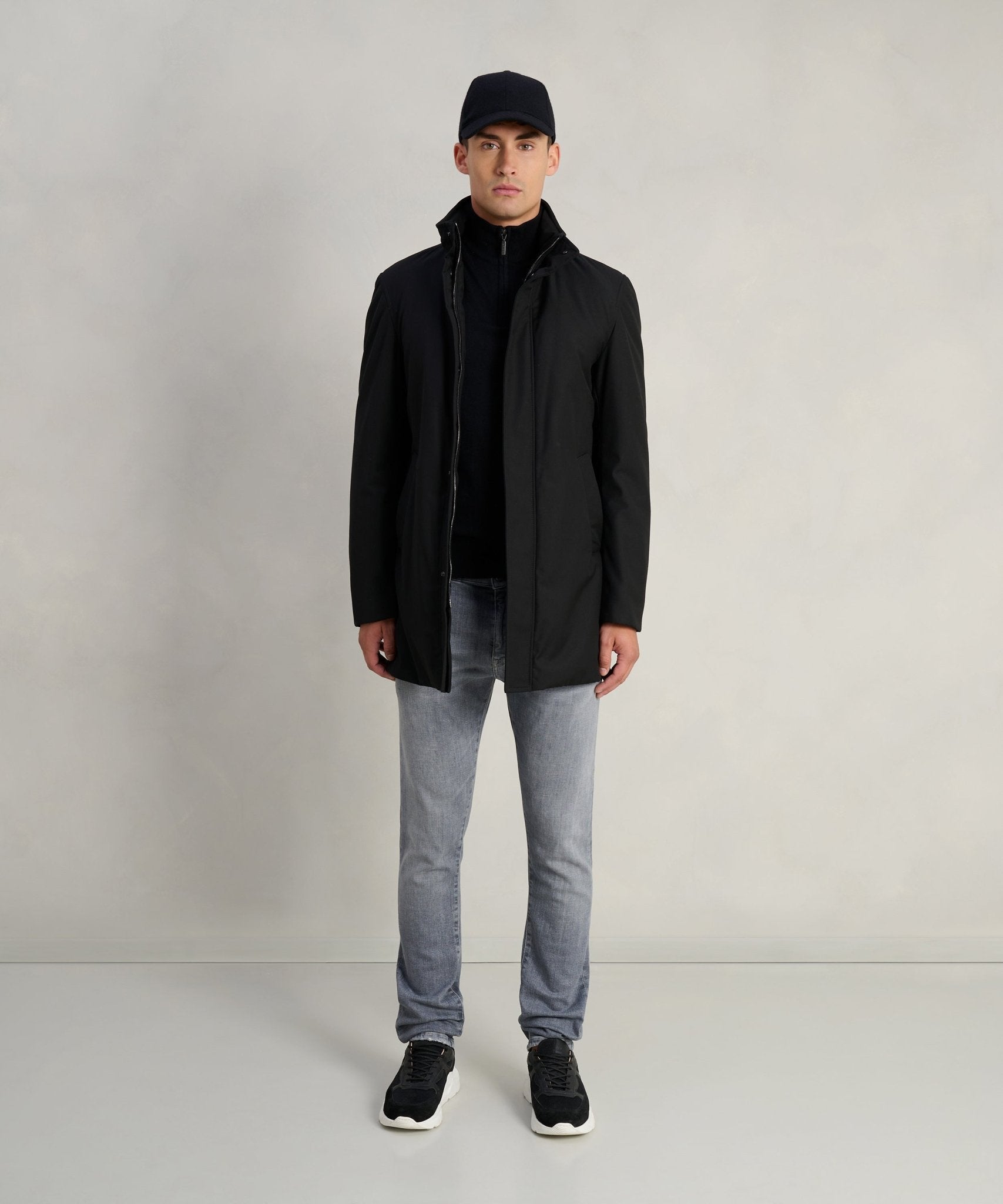 SOCI3TY Limited Technical Wool Parka zwart - THE SOCIETY SHOP
