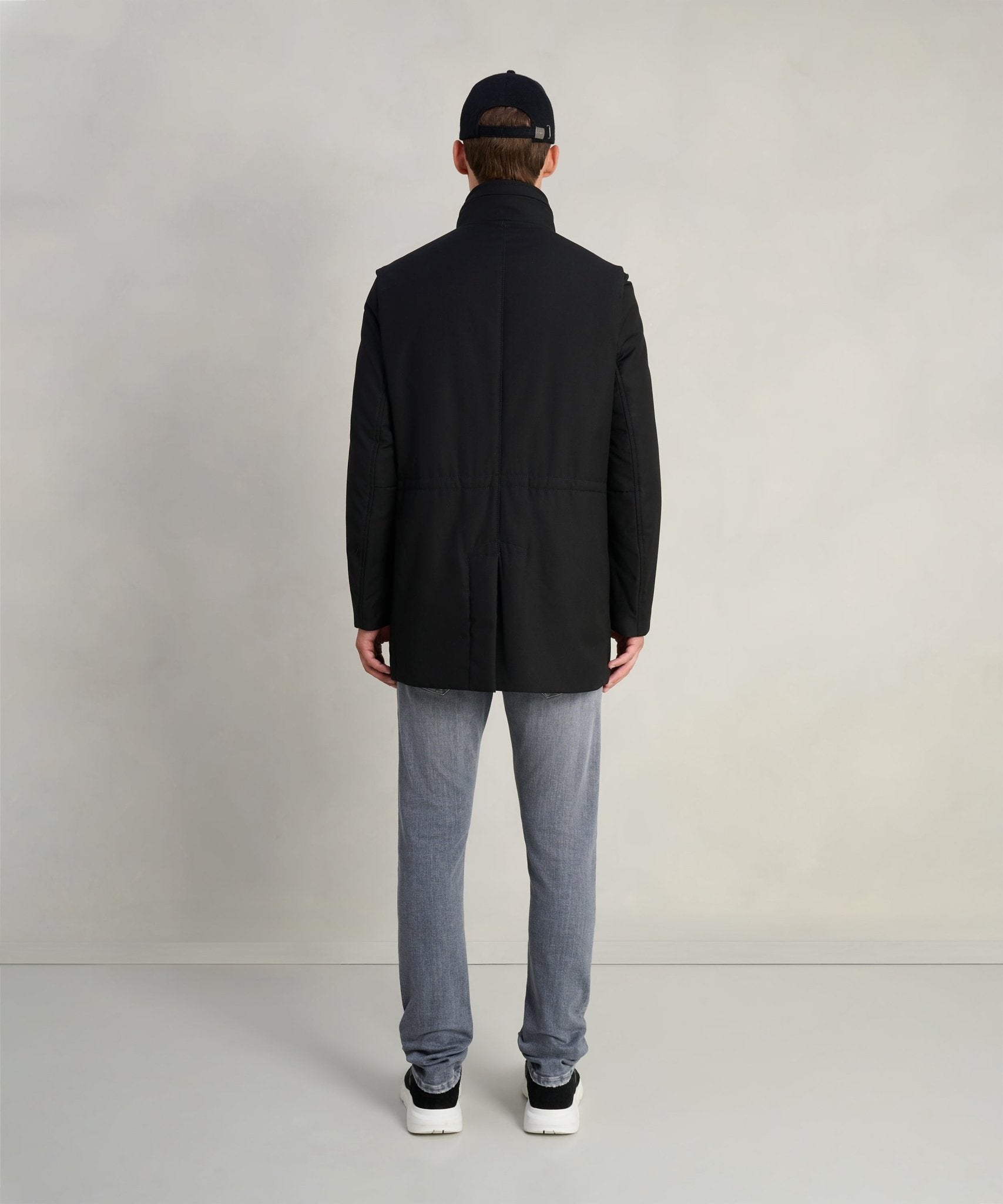 SOCI3TY Limited Technical Wool Parka zwart - THE SOCIETY SHOP