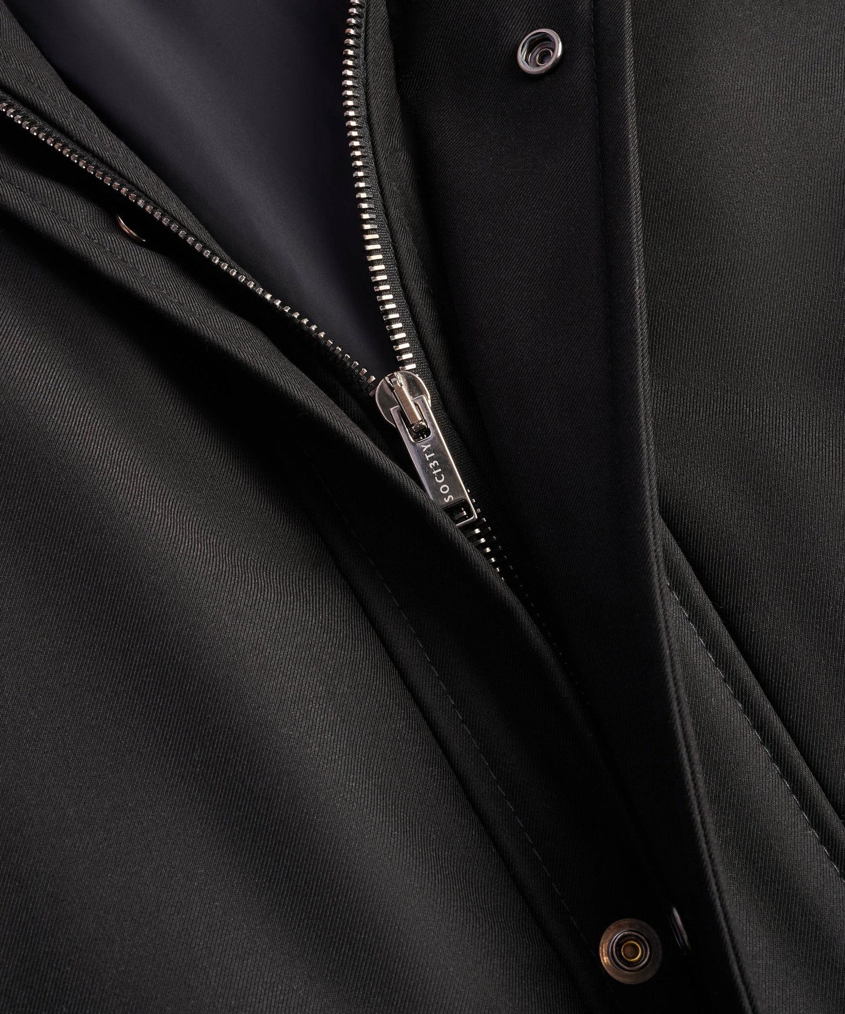 SOCI3TY Limited Technical Wool Parka zwart - THE SOCIETY SHOP