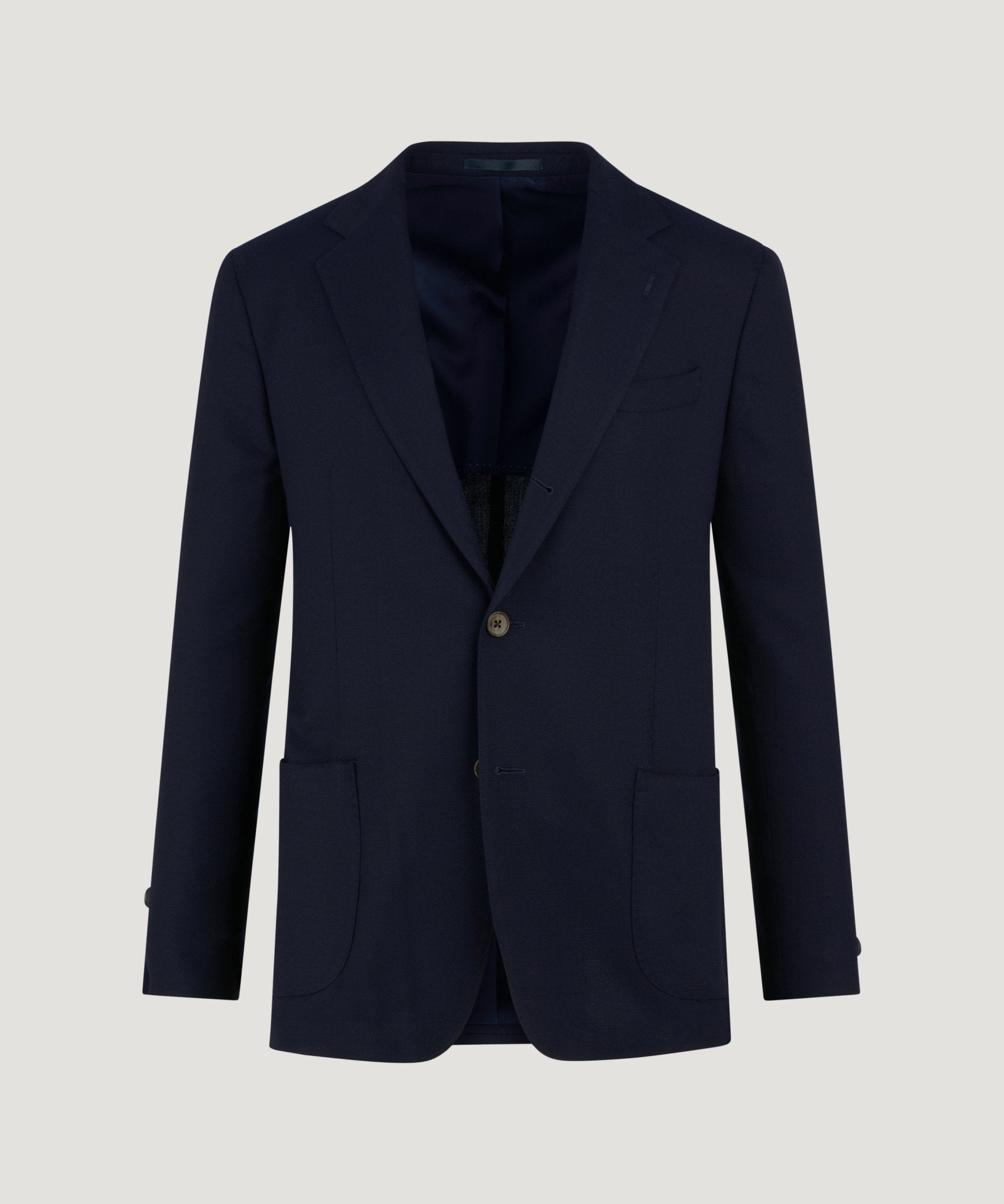 SOCI3TY Limited The Blazer merinowol stretch donkerblauw (Flexo by Reda) - THE SOCIETY SHOP