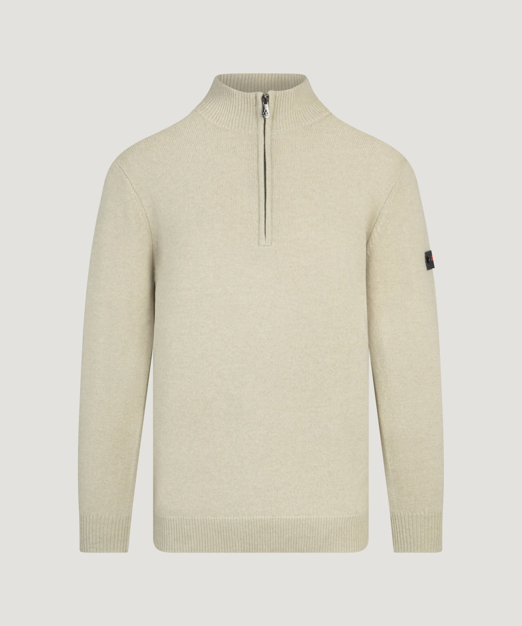 Peuterey Trebe half-zip trui wol/yakwol lichtgroen - THE SOCIETY SHOP