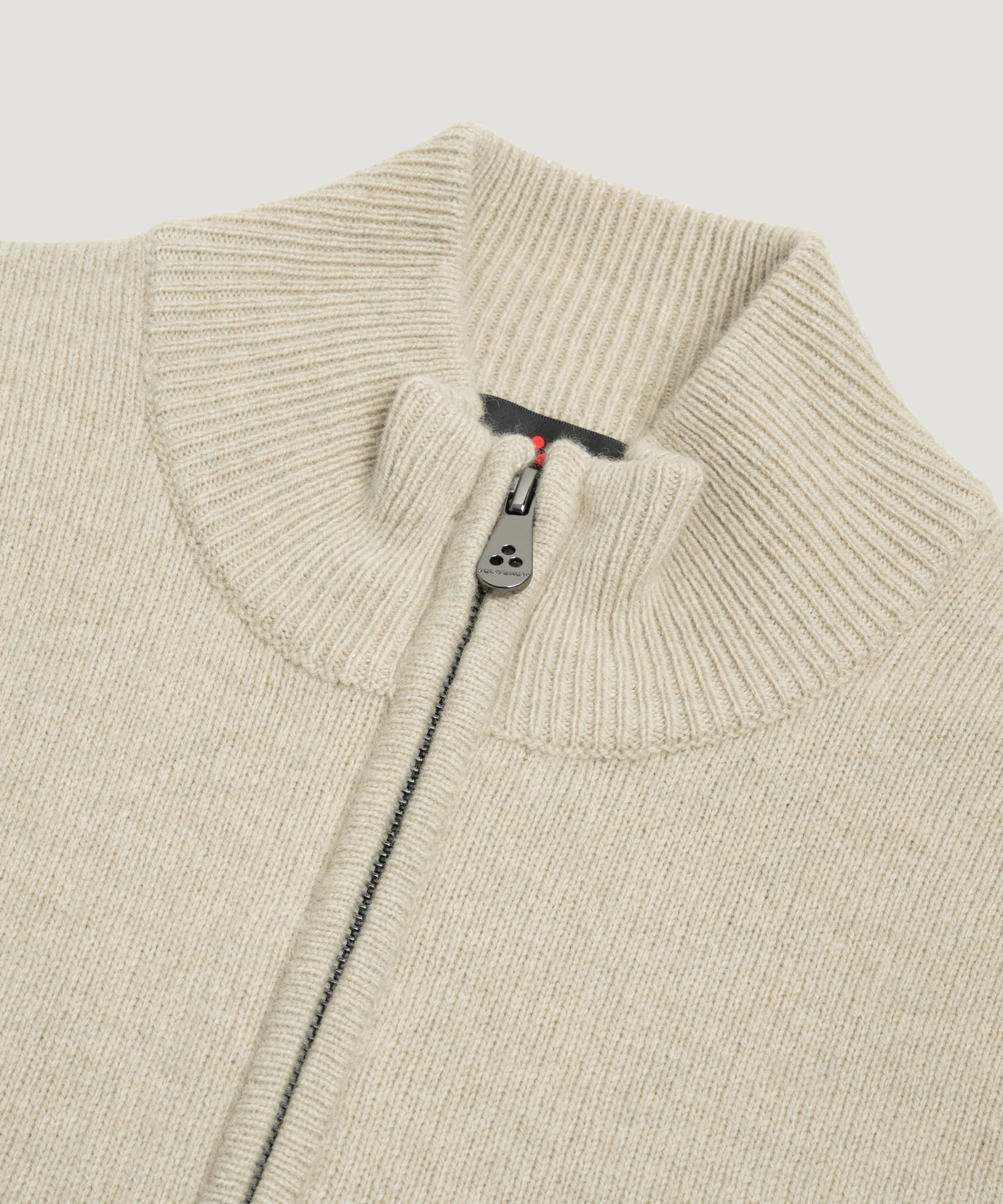 Peuterey Trebe half-zip trui wol/yakwol lichtgroen - THE SOCIETY SHOP
