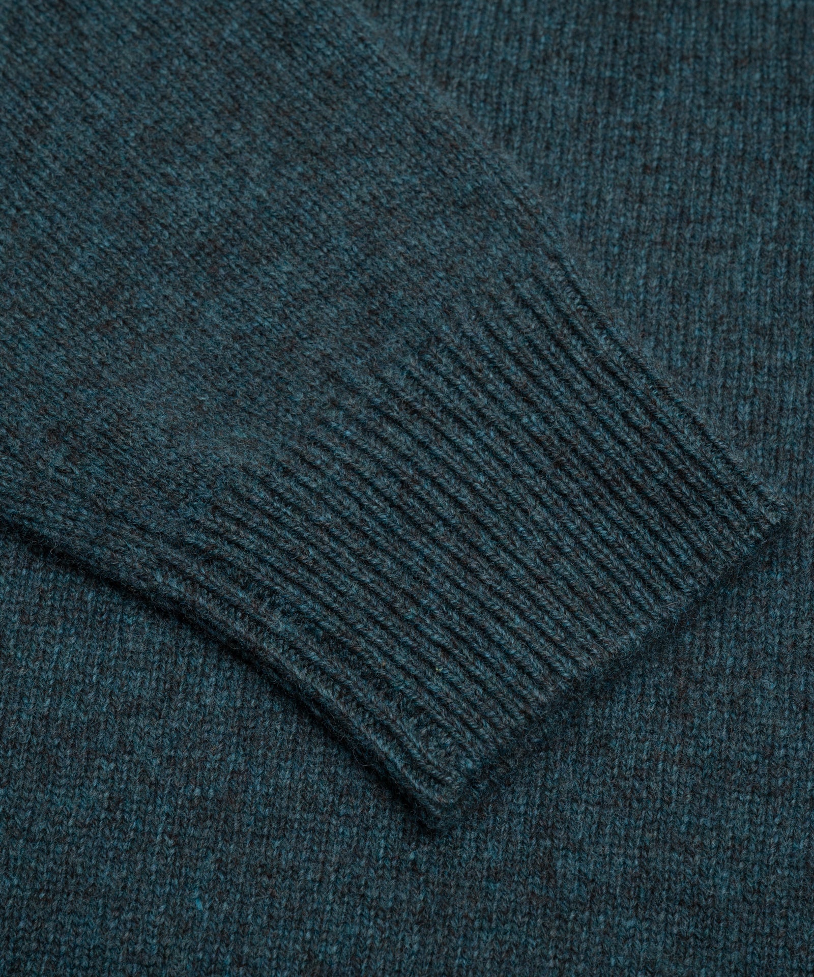 Peuterey Trebe half-zip trui wol/yakwol teal - THE SOCIETY SHOP