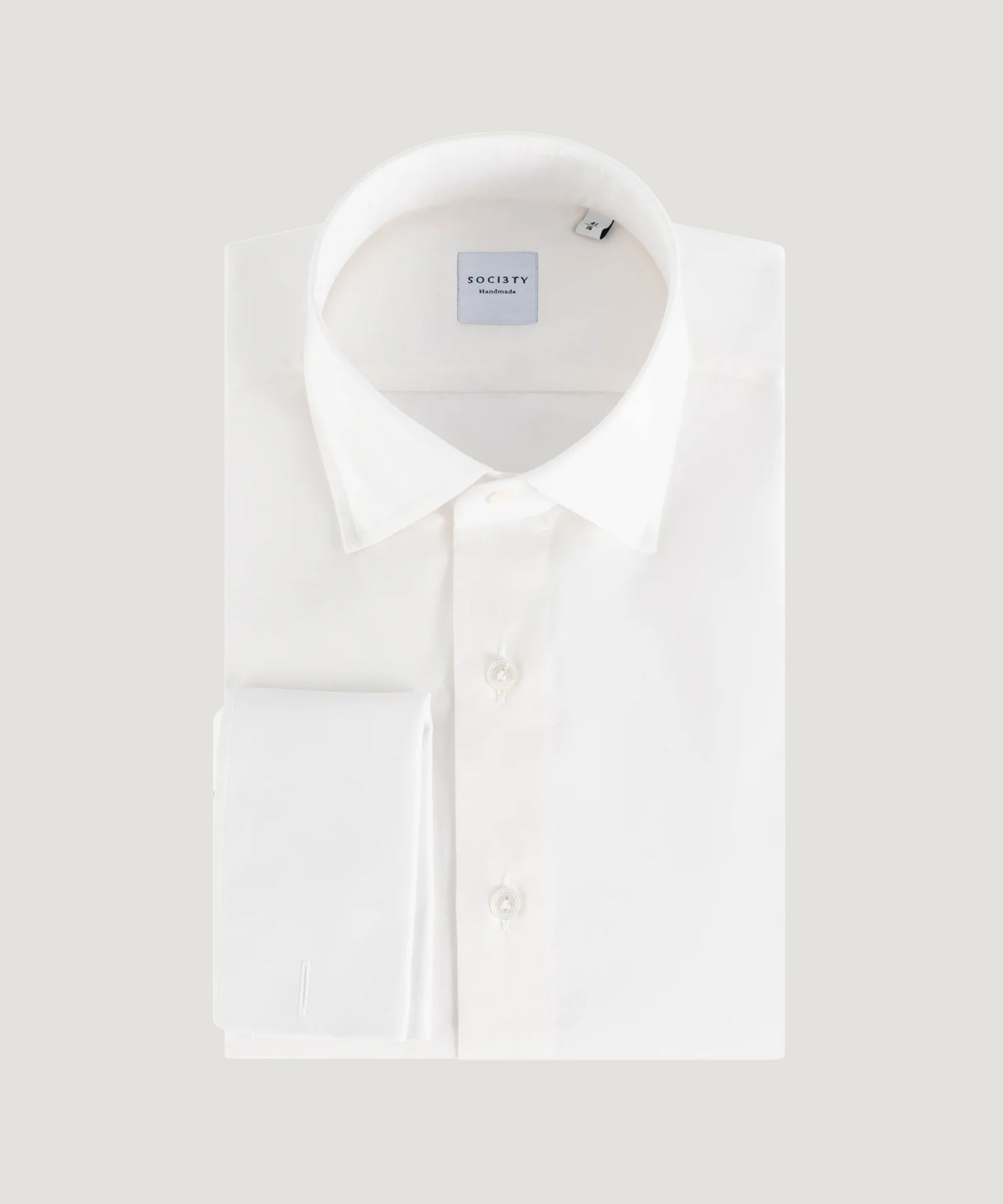 SOCI3TY Handmade Trouw overhemd off - white katoen - The Society Shop