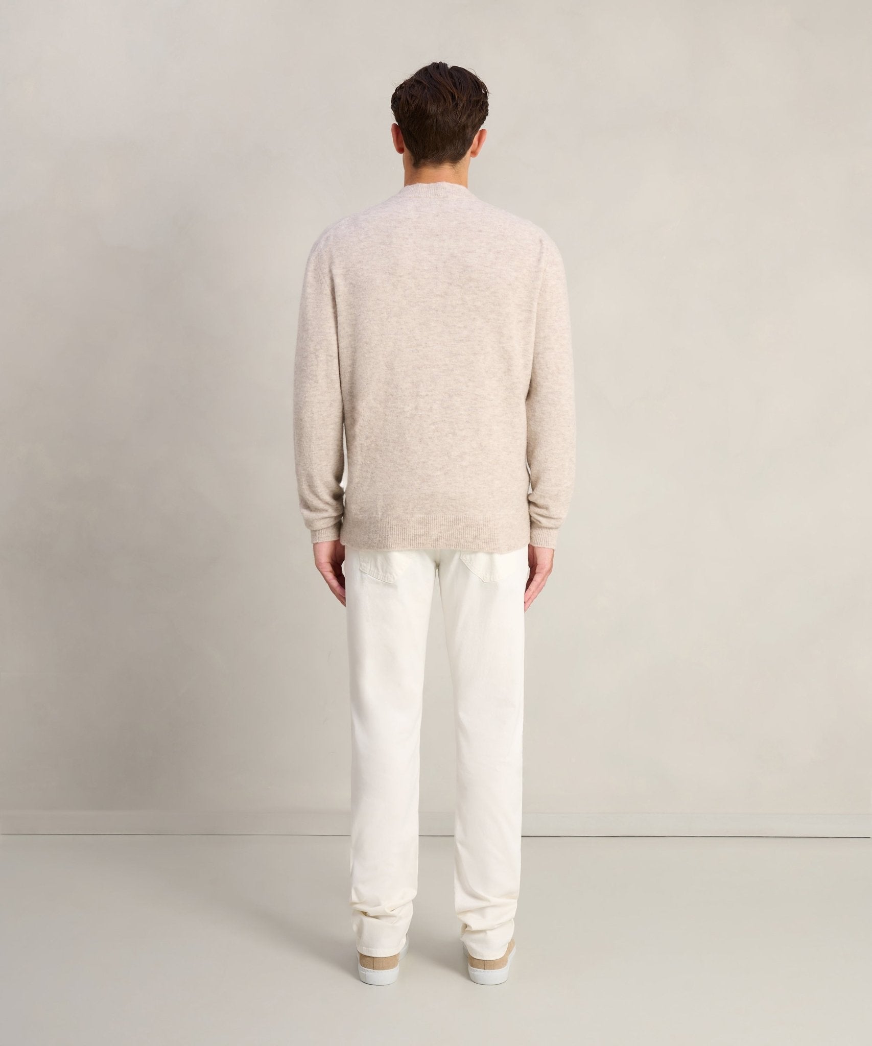 Altea Trui crewneck alpacawol/scheerwol beige - THE SOCIETY SHOP