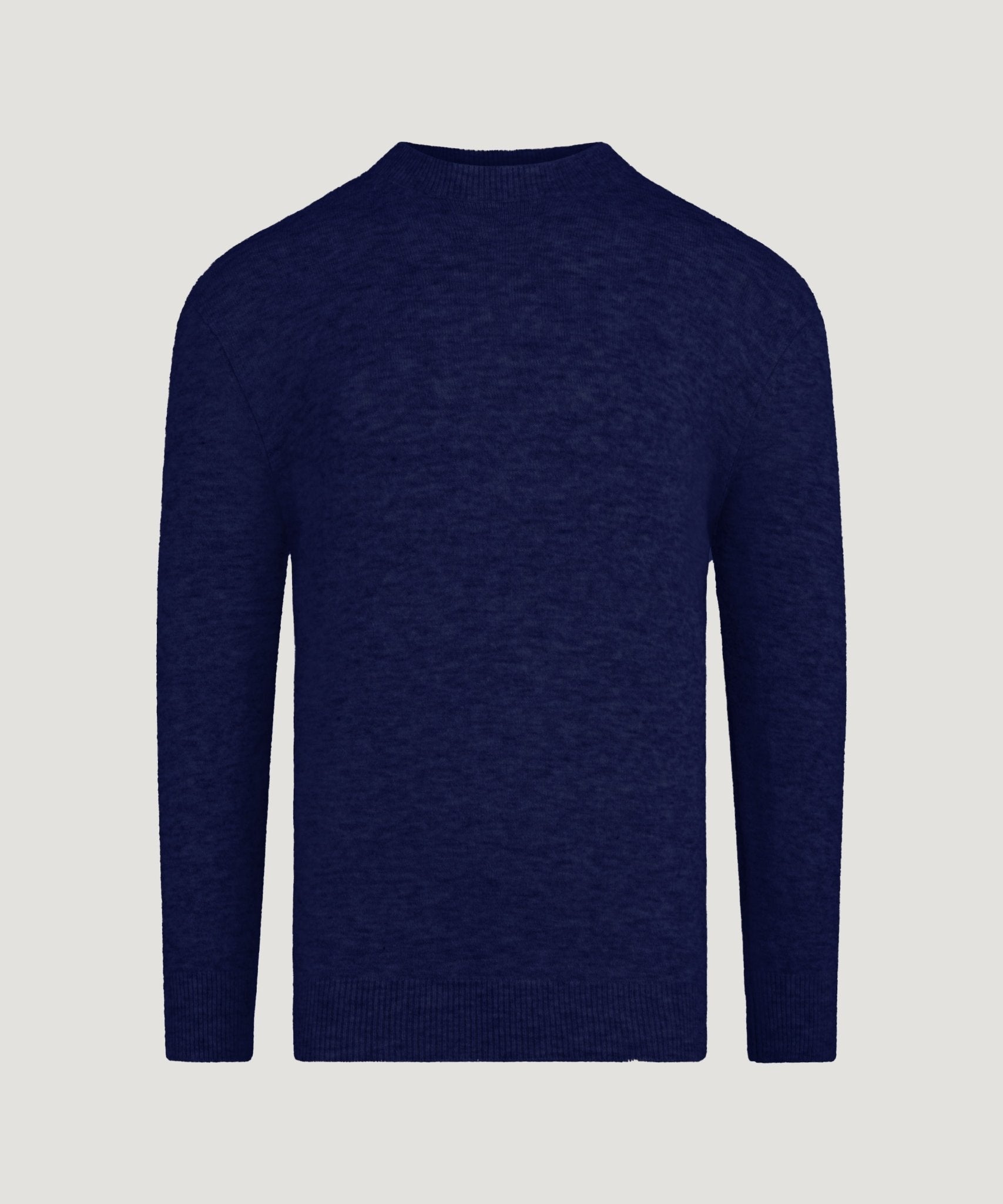 Altea Trui crewneck alpacawol/scheerwol blauw - THE SOCIETY SHOP