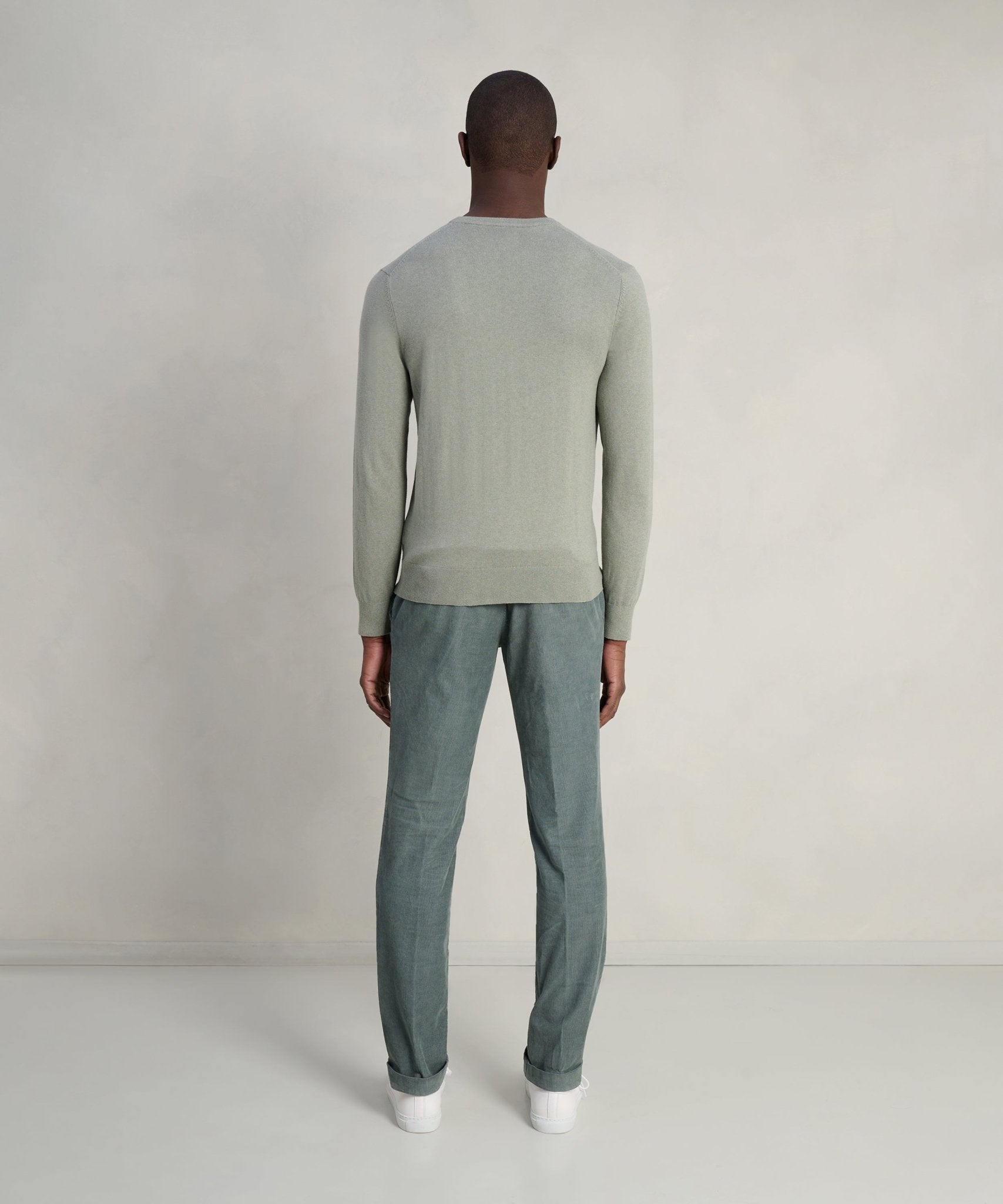 SOCI3TY Limited Trui crewneck Cotton Cashmere lichtgroen - THE SOCIETY SHOP