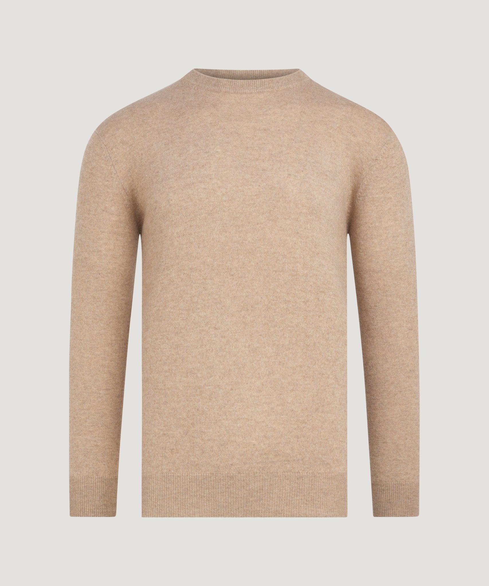 SOCI3TY Trui crewneck kasjmier beige - THE SOCIETY SHOP