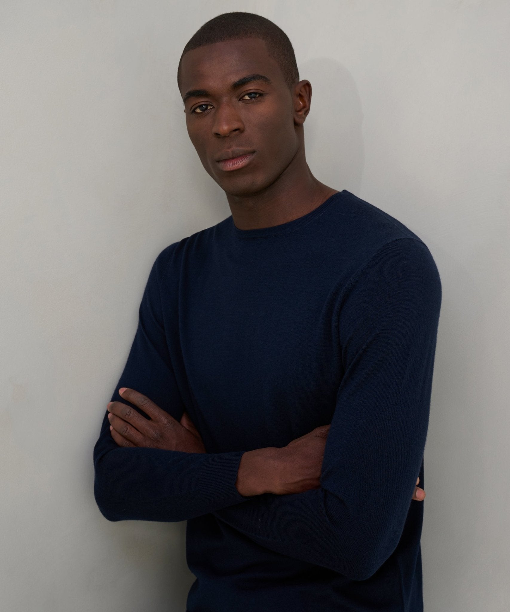 Profuomo Trui crewneck merinowol donkerblauw - THE SOCIETY SHOP