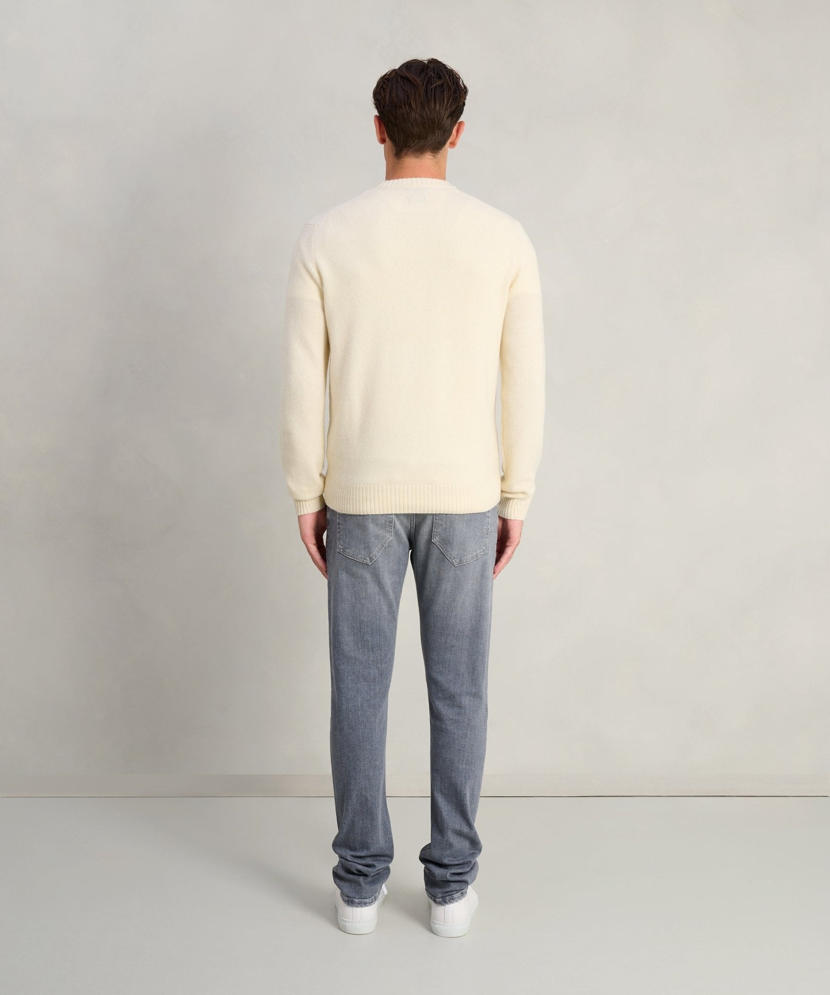 SOCI3TY Trui crewneck RWS wolmix off - white - THE SOCIETY SHOP