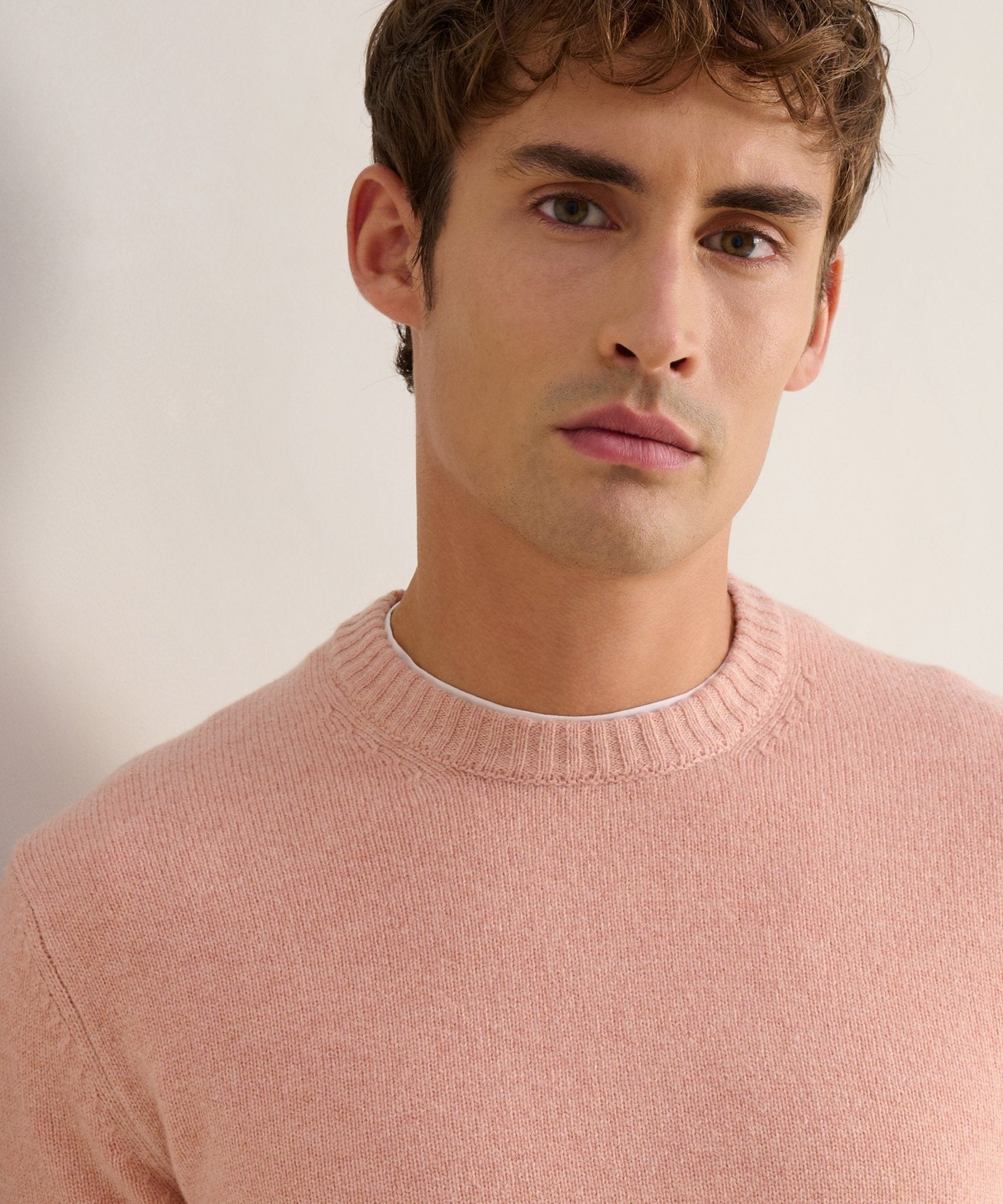 SOCI3TY Trui crewneck RWS wolmix roze - THE SOCIETY SHOP