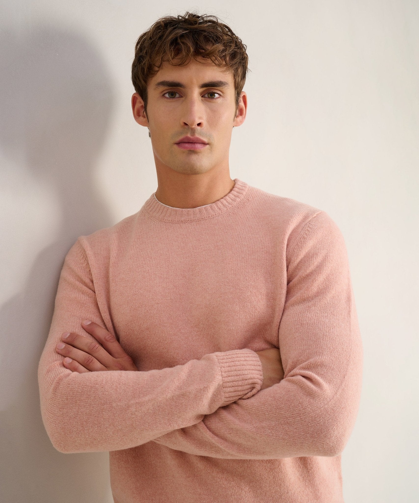 SOCI3TY Trui crewneck RWS wolmix roze - THE SOCIETY SHOP