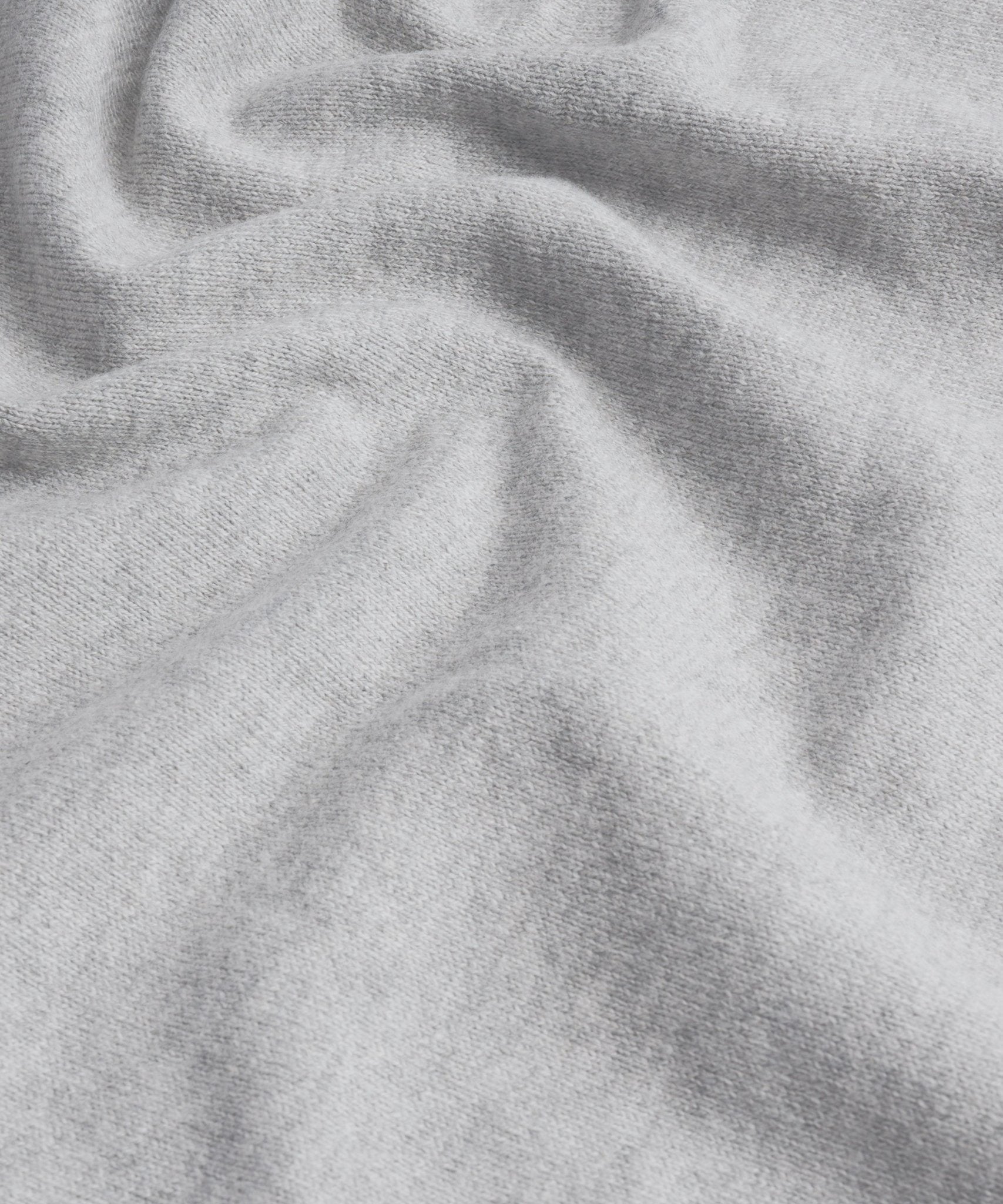SOCI3TY Limited Trui half - zip Cotton Cashmere lichtgrijs - THE SOCIETY SHOP