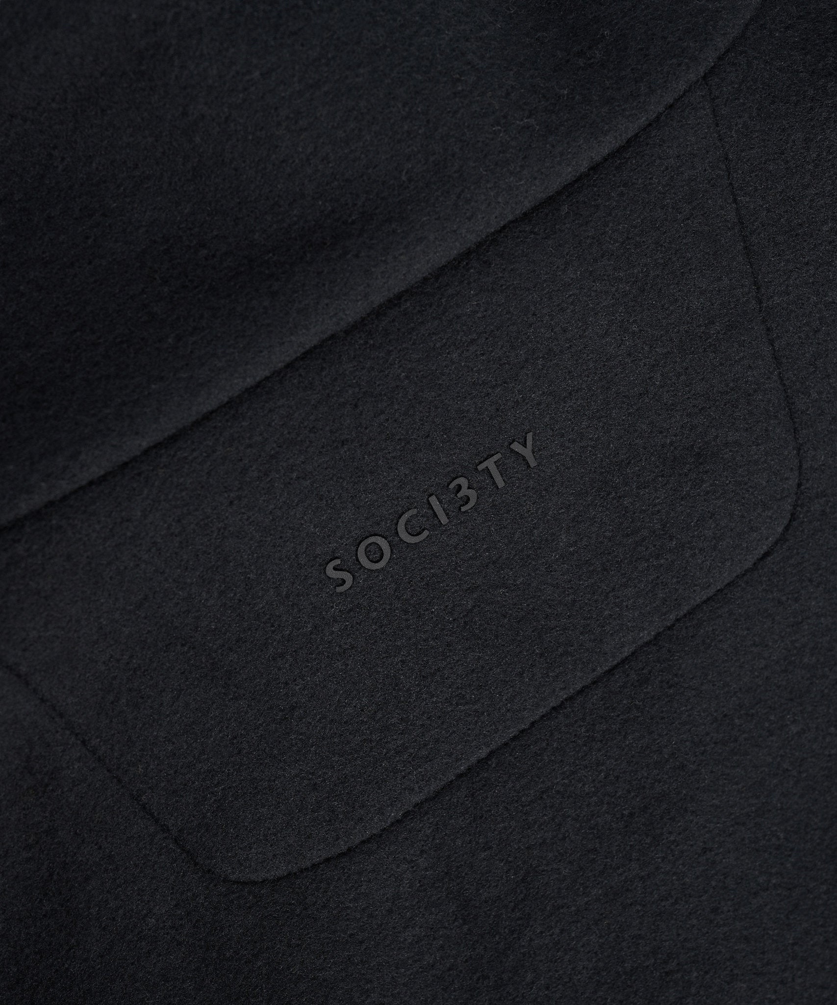 SOCI3TY Trui half - zip polar fleece zwart - THE SOCIETY SHOP