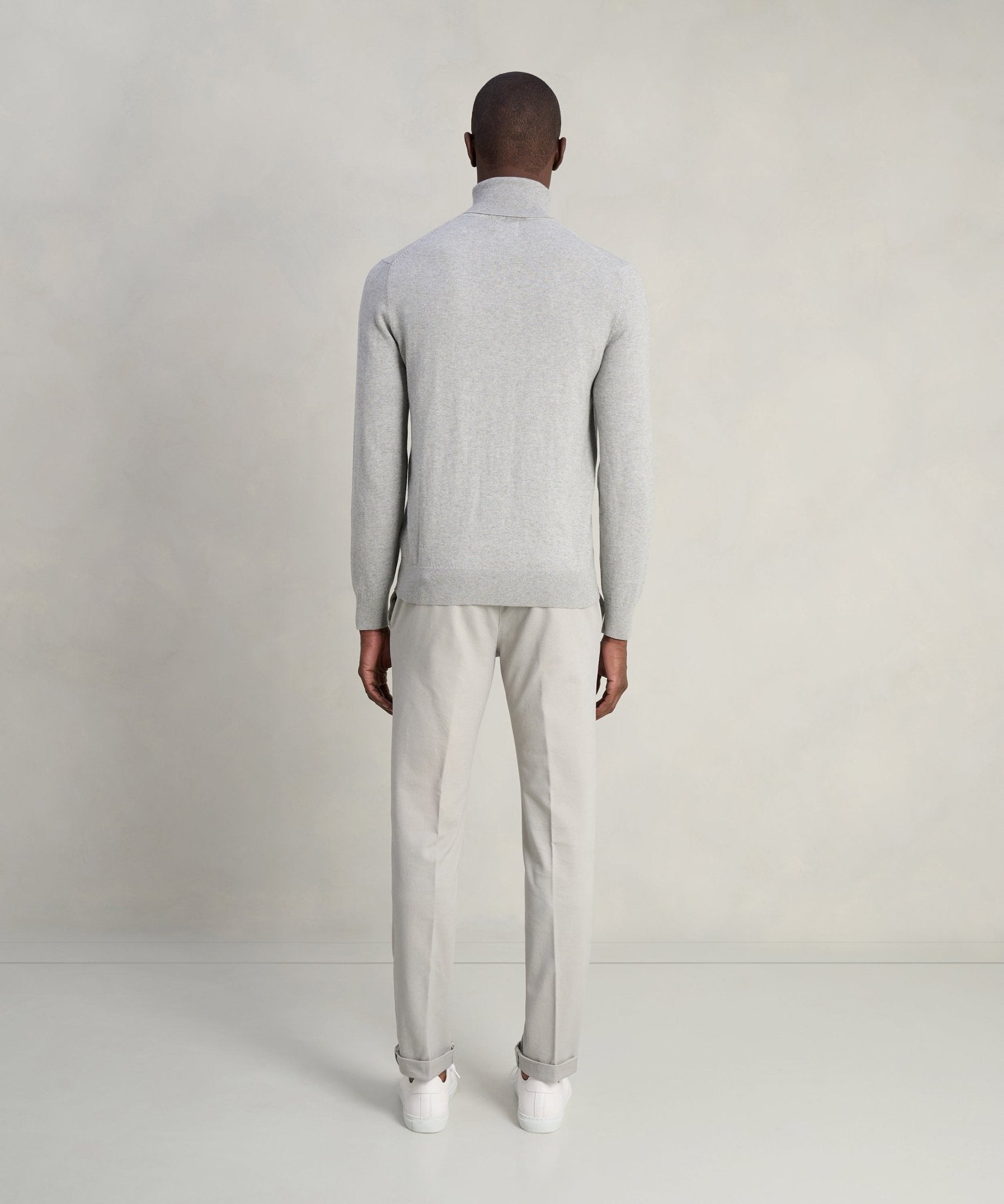 SOCI3TY Limited Trui turtleneck Cotton Cashmere lichtgrijs - THE SOCIETY SHOP