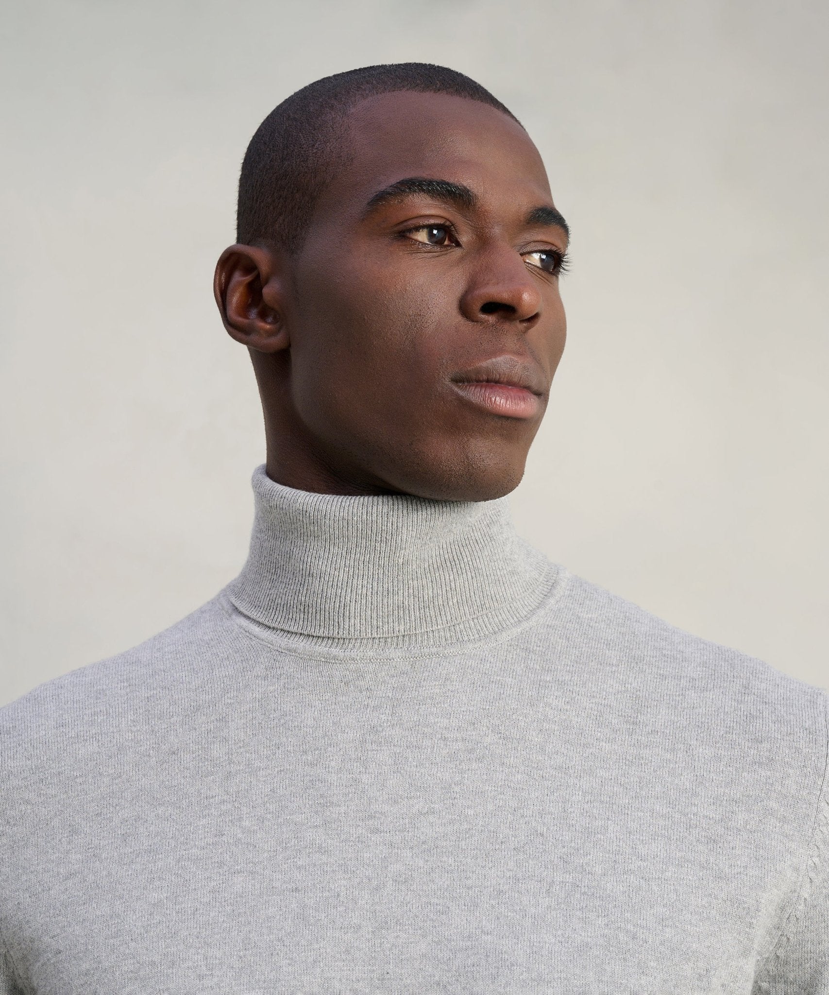 SOCI3TY Limited Trui turtleneck Cotton Cashmere lichtgrijs - THE SOCIETY SHOP