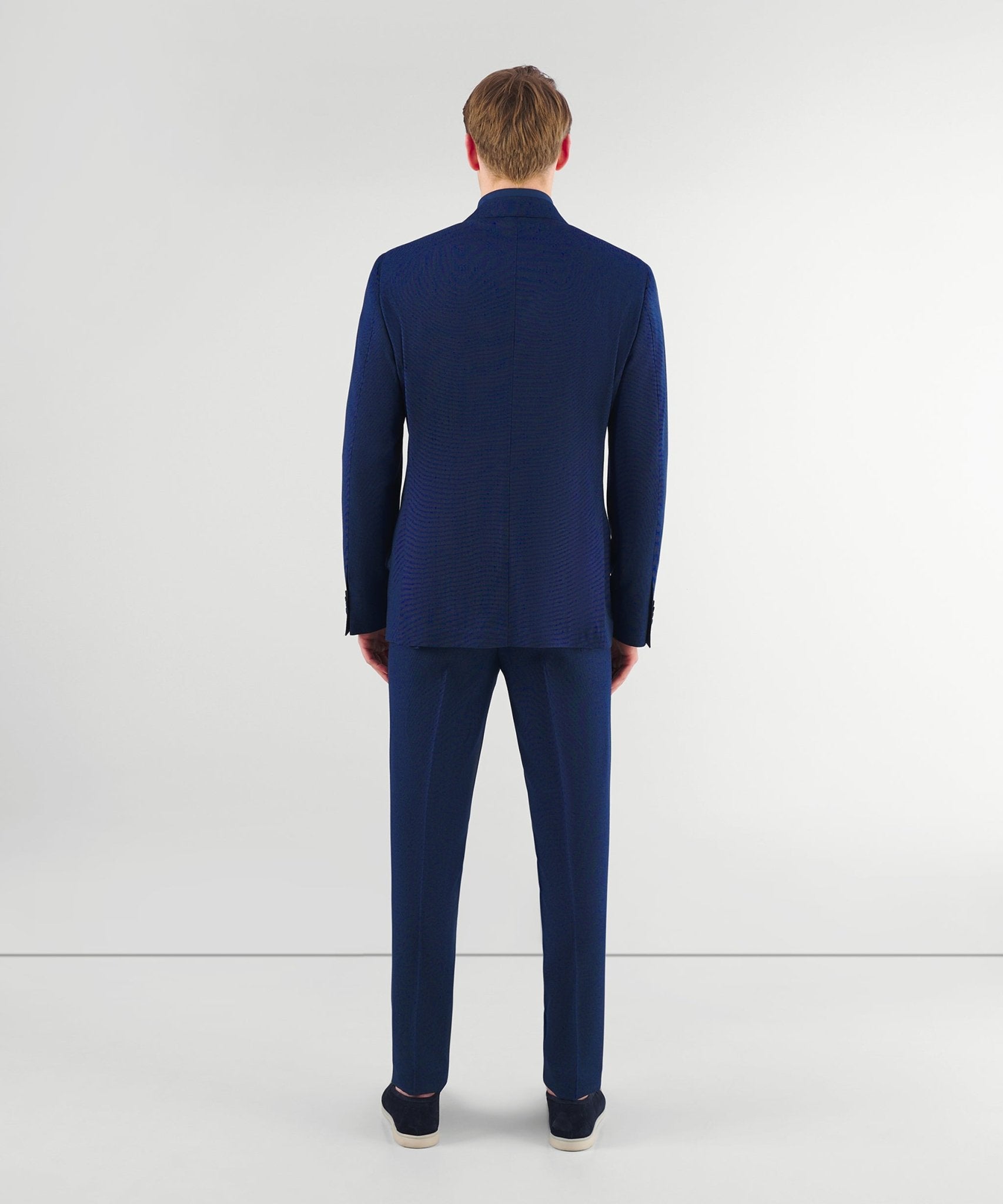 SOCI3TY Tweedelig donkerblauw pak by Tessuti Biella - The Society Shop