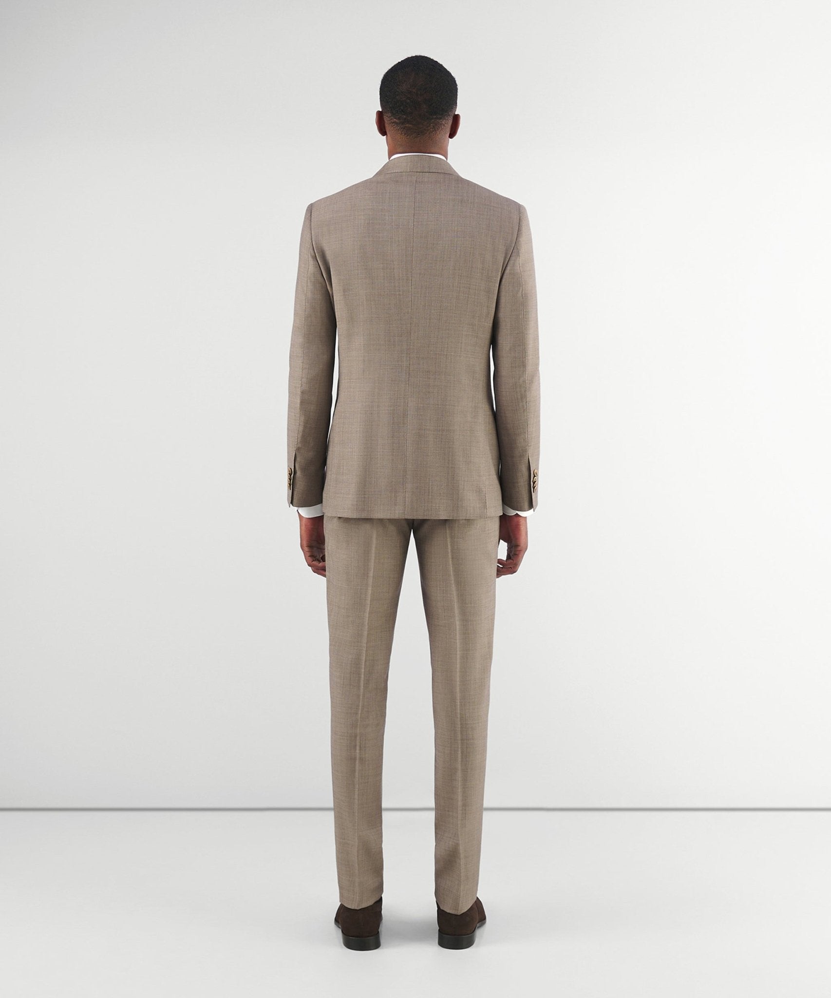 SOCI3TY Tweedelig pak wol lichtbruin - The Society Shop