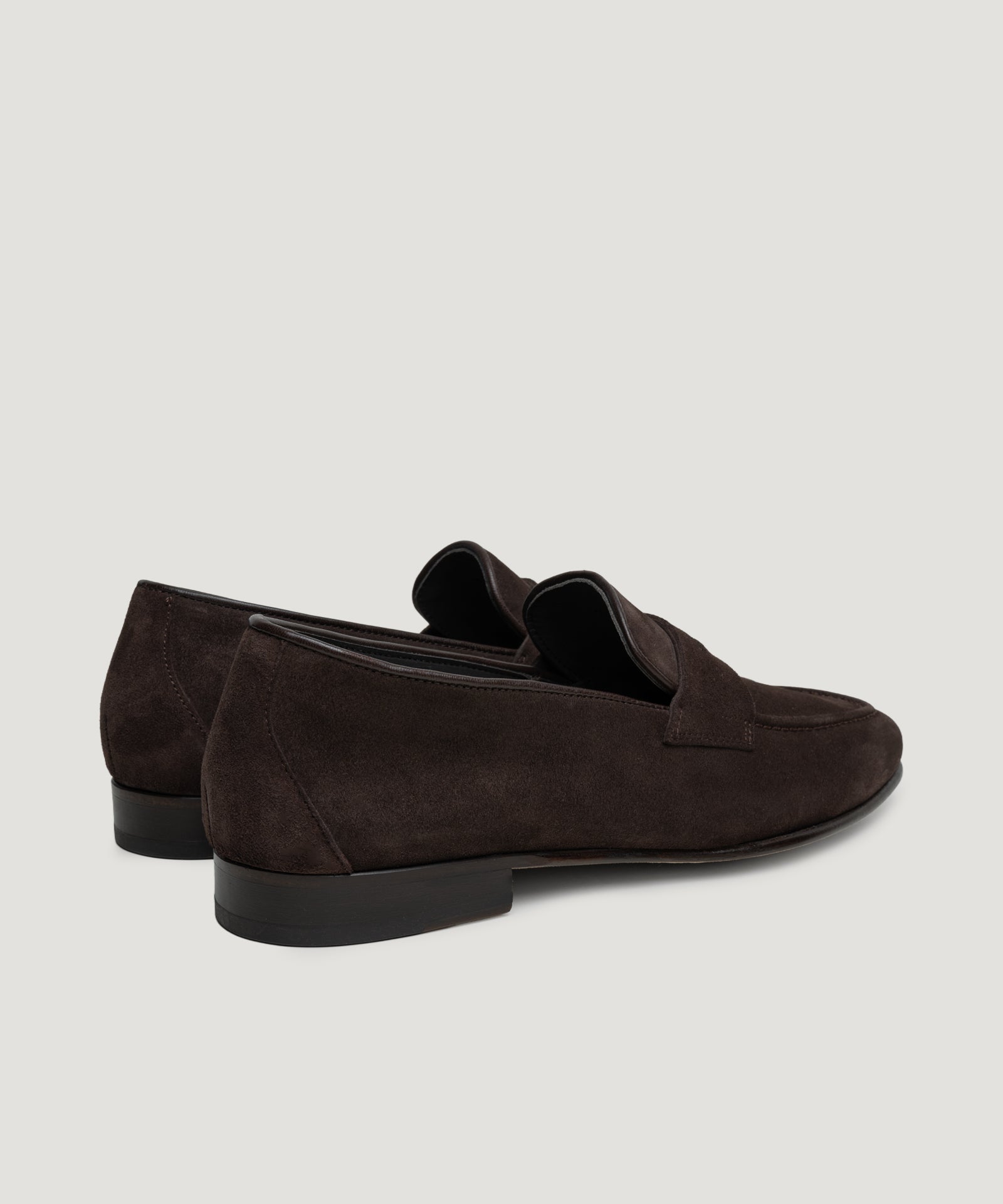 SOCI3TY Limited Fashion Unlined penny loafer suède donkerbruin - THE SOCIETY SHOP