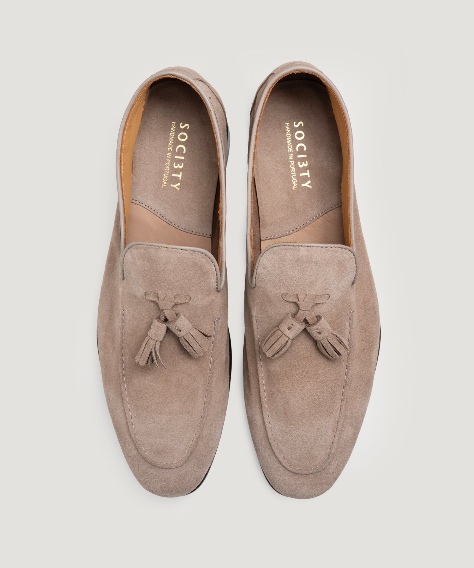 SOCI3TY Limited Fashion Unlined soft tassel loafer suède zand - THE SOCIETY SHOP