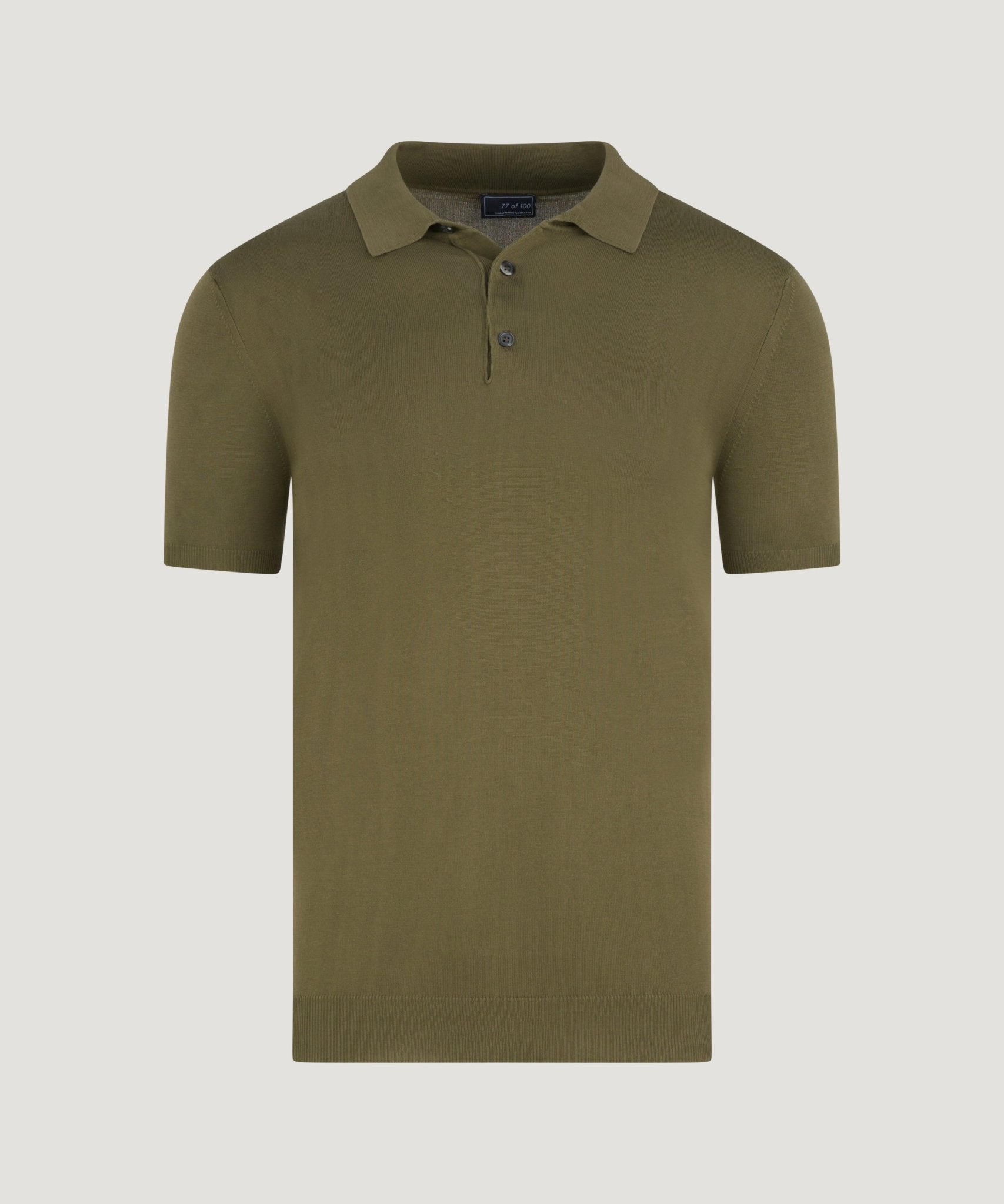 SOCI3TY Zero pilling polo katoen groen - THE SOCIETY SHOP