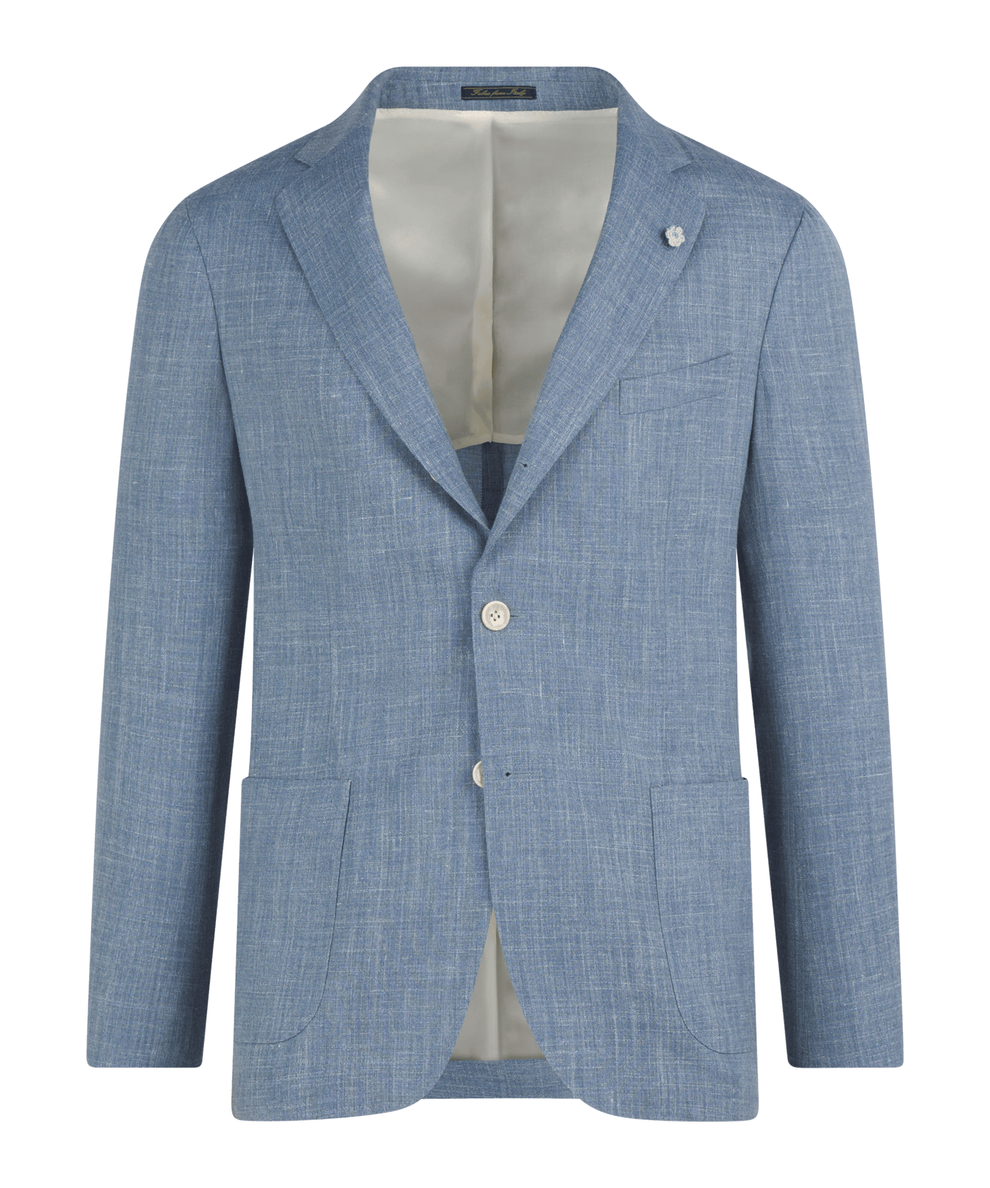Tweedelig pak wol/linnen lichtblauw by Loro Piana