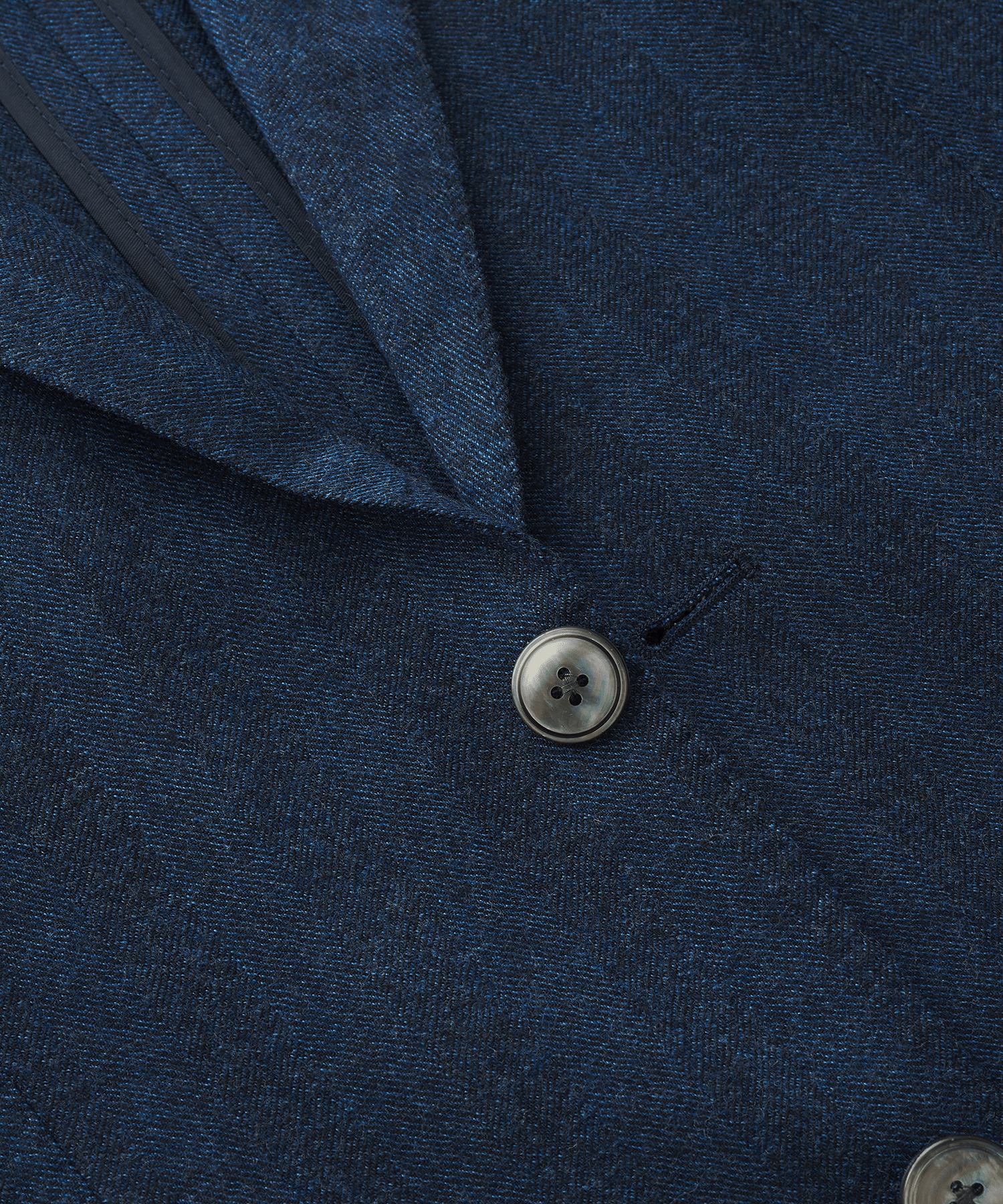 Colbert wol donkerblauw