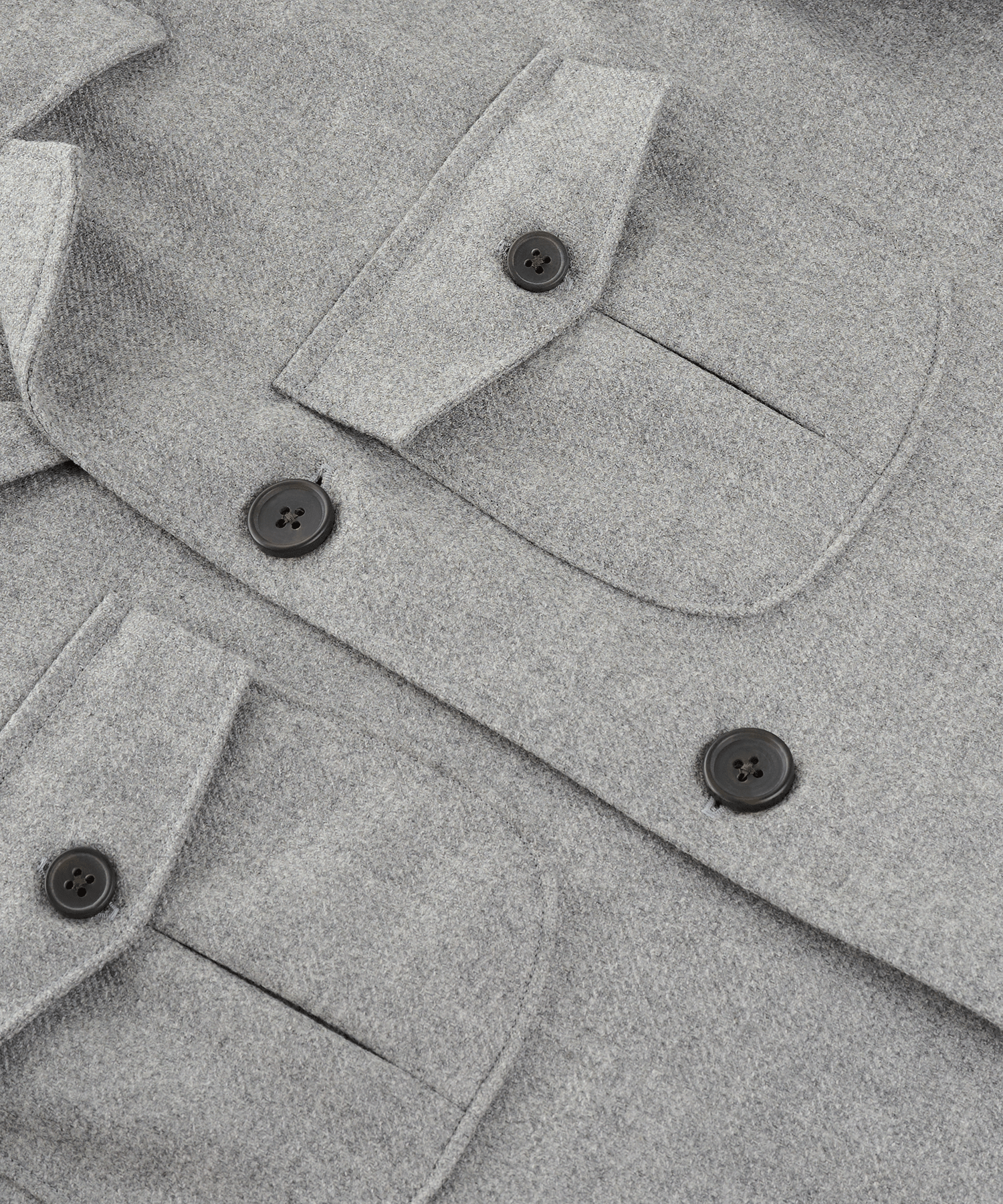 Safari jacket wol/kasjmier grijs