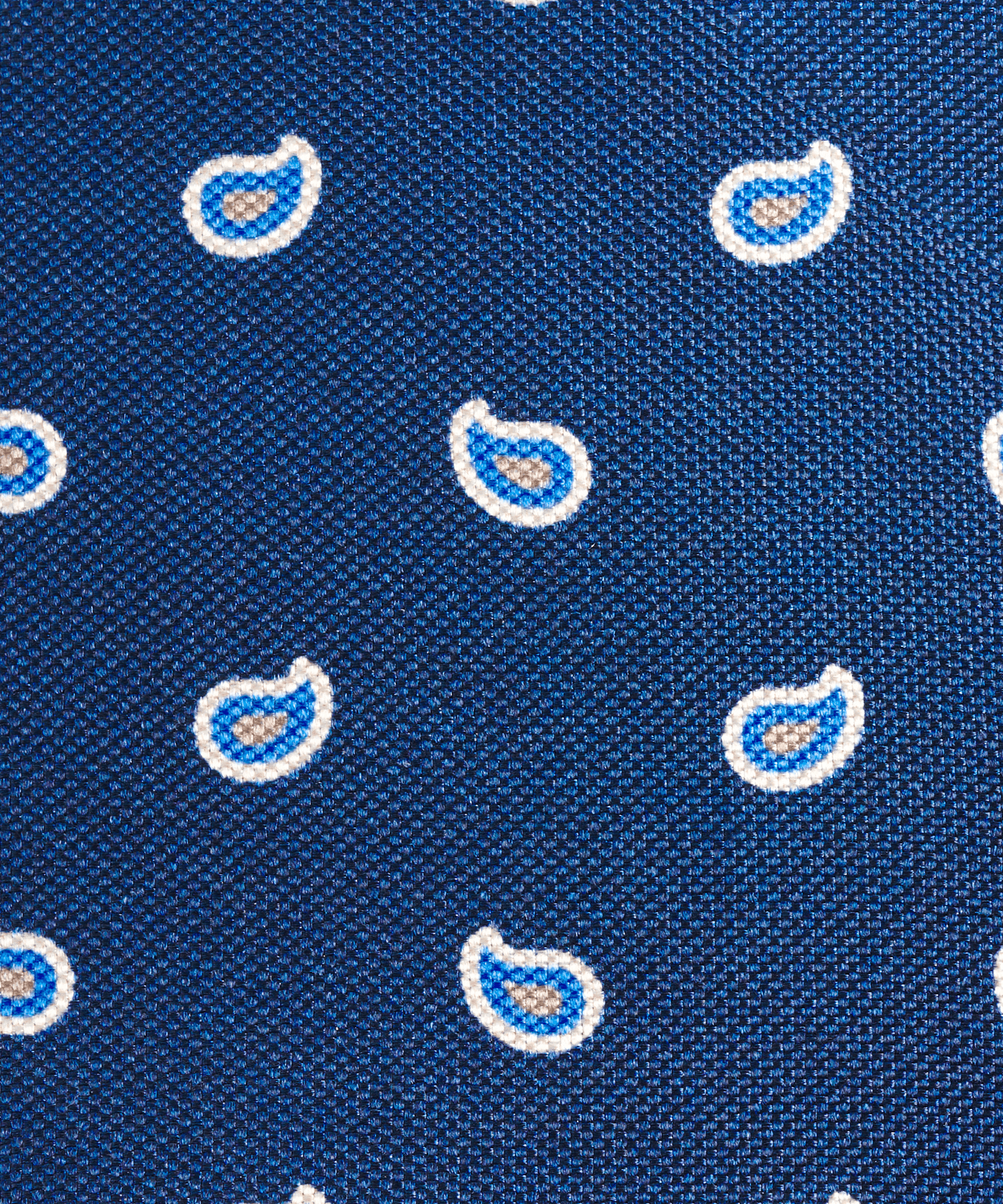 Das zijde blauw paisley