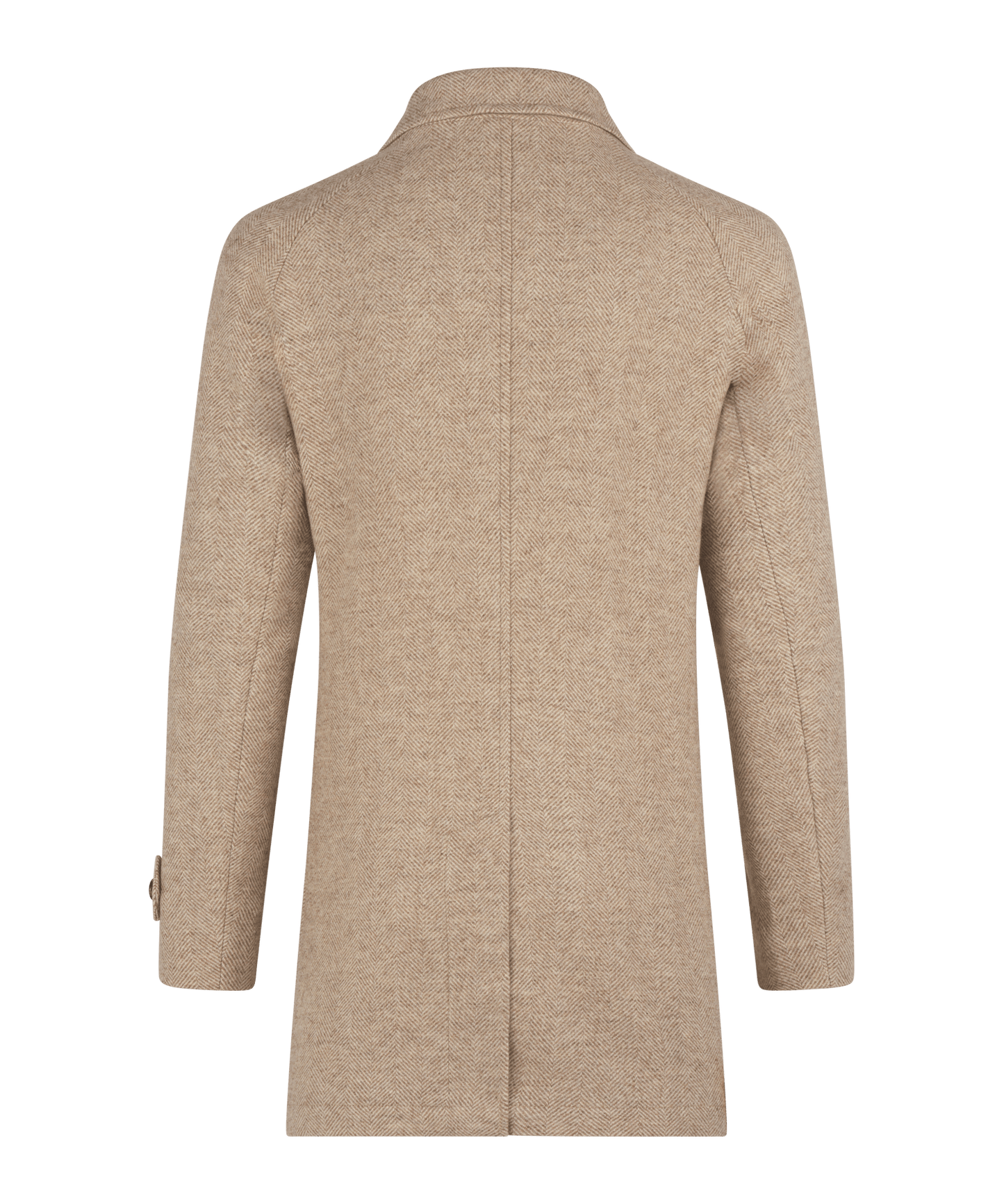 Coat beige wol