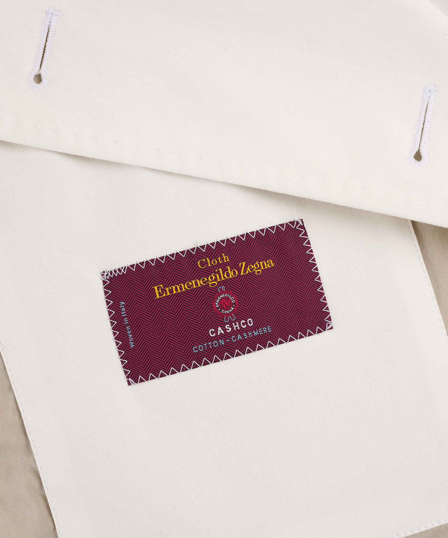 Overshirt katoen/kasjmier off-white (Cashco by Zegna)